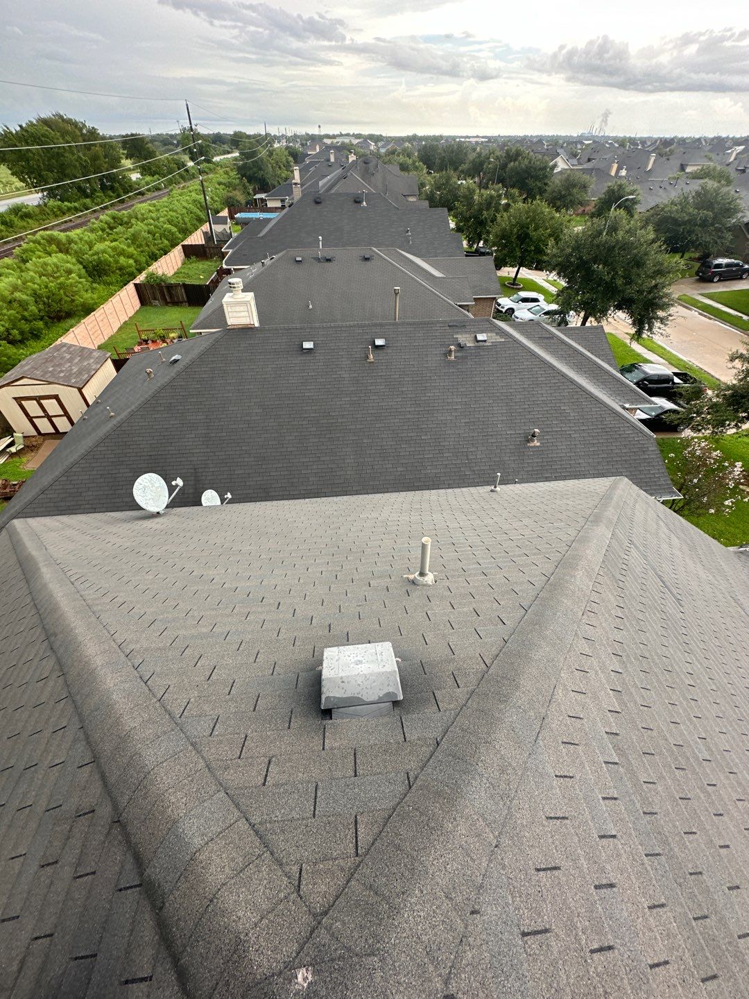 Hail Damage using Owen's Corning Duration (Lifetime) Shingles by Roof Repair Company