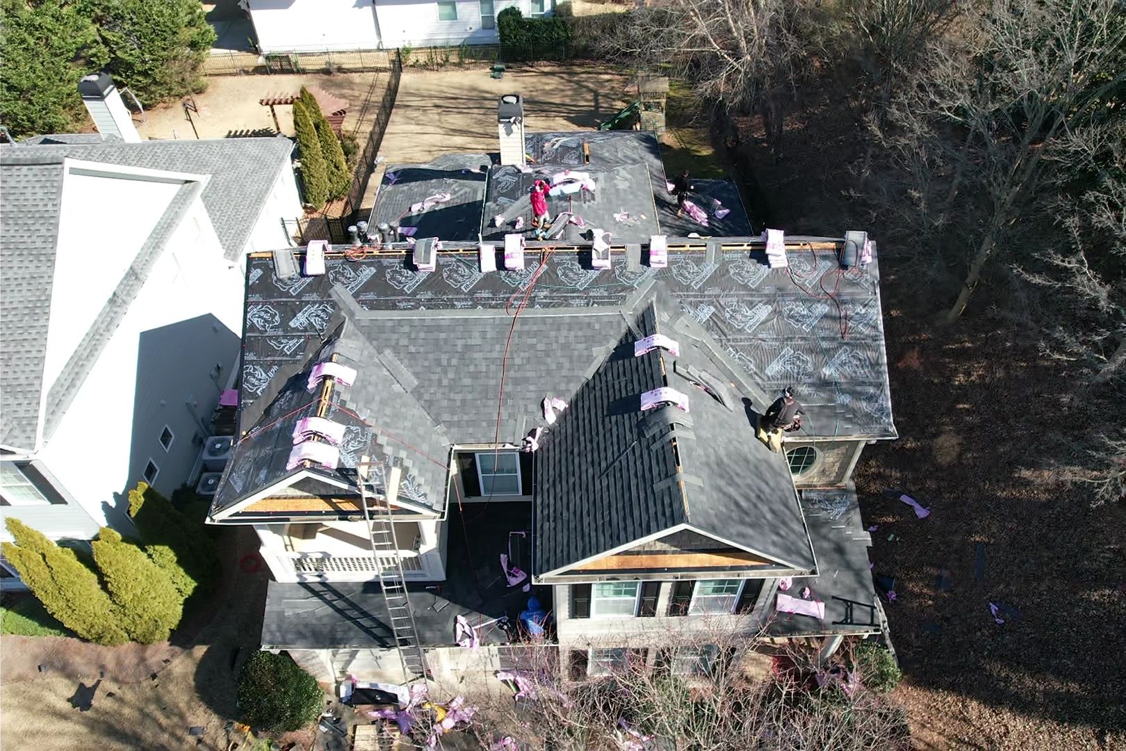 Residential Roofing Installation using Owens Corning by Inspector Roofing and Restoration