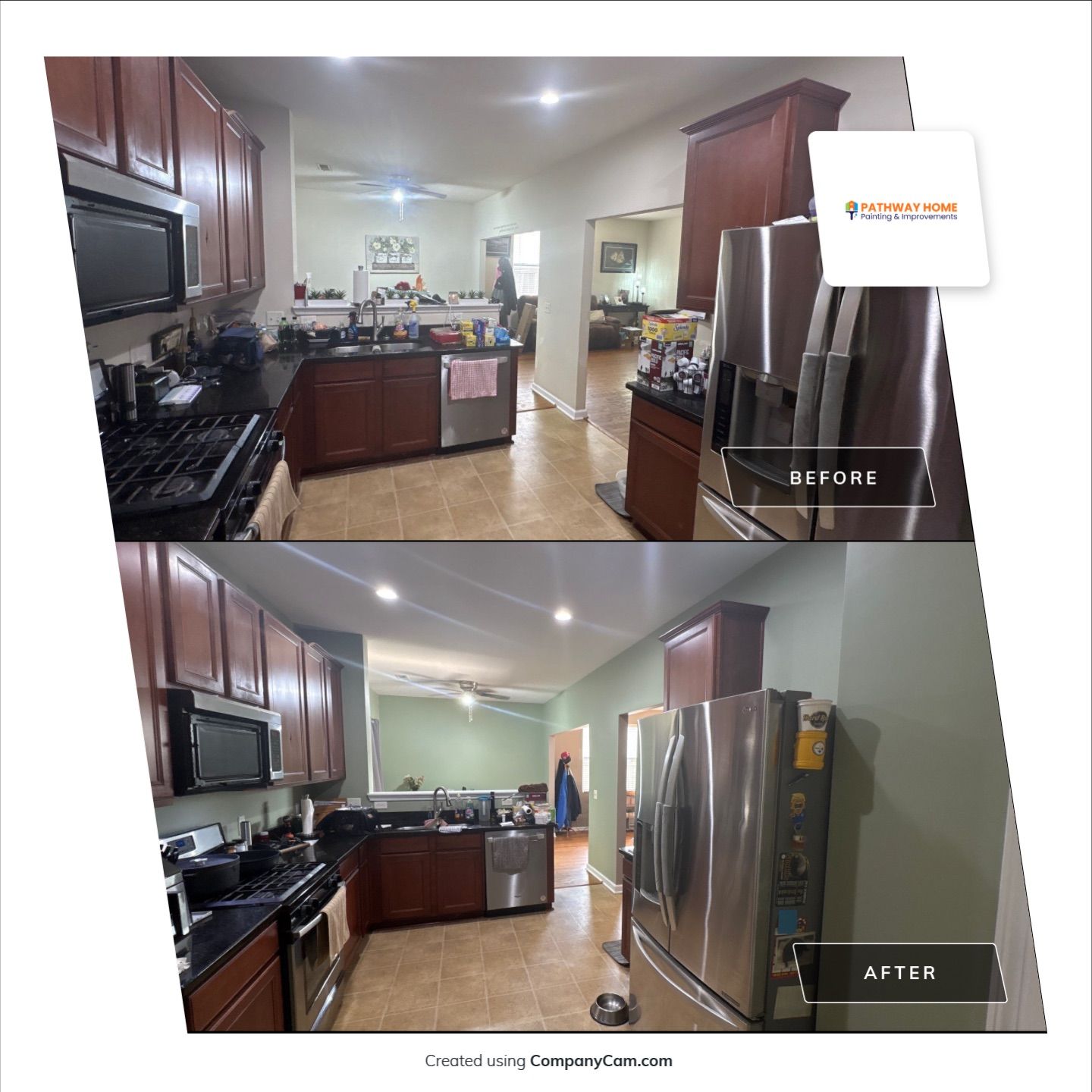 Transformation Complete for Paul & Vickie’s Home by Pathway Home Painting & Improvements