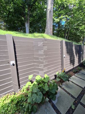 Exterior Retaining Wall Painting | Grand Haven, Michigan