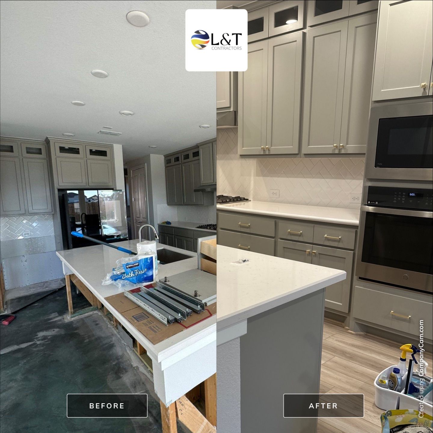 Post-Water Damage Reconstruction – Newly Built Home by L&T General Contractors and Restoration INC