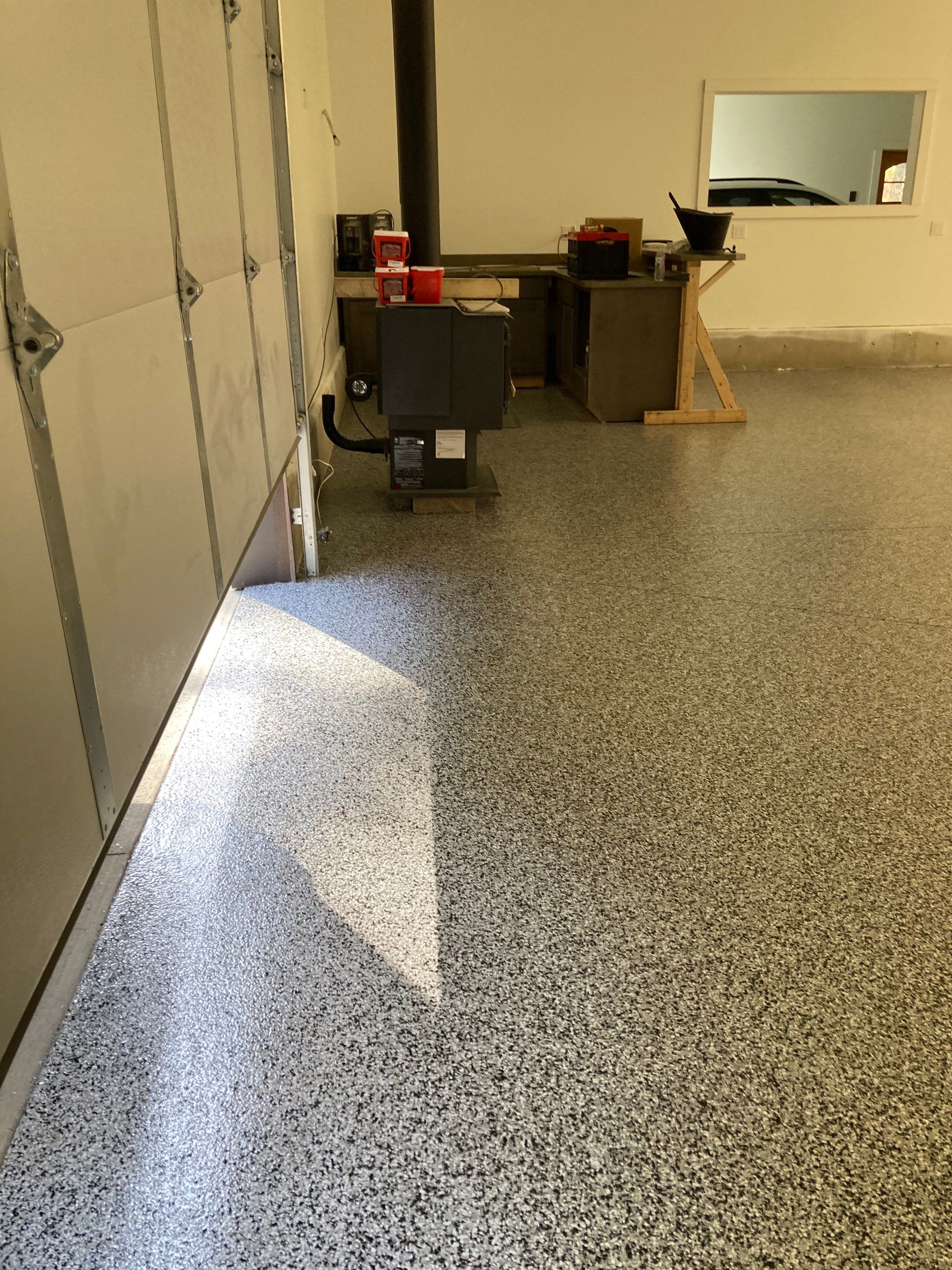 Garage Transformation using Domino and the Penntek Evolution System by Croc Coatings, LLC