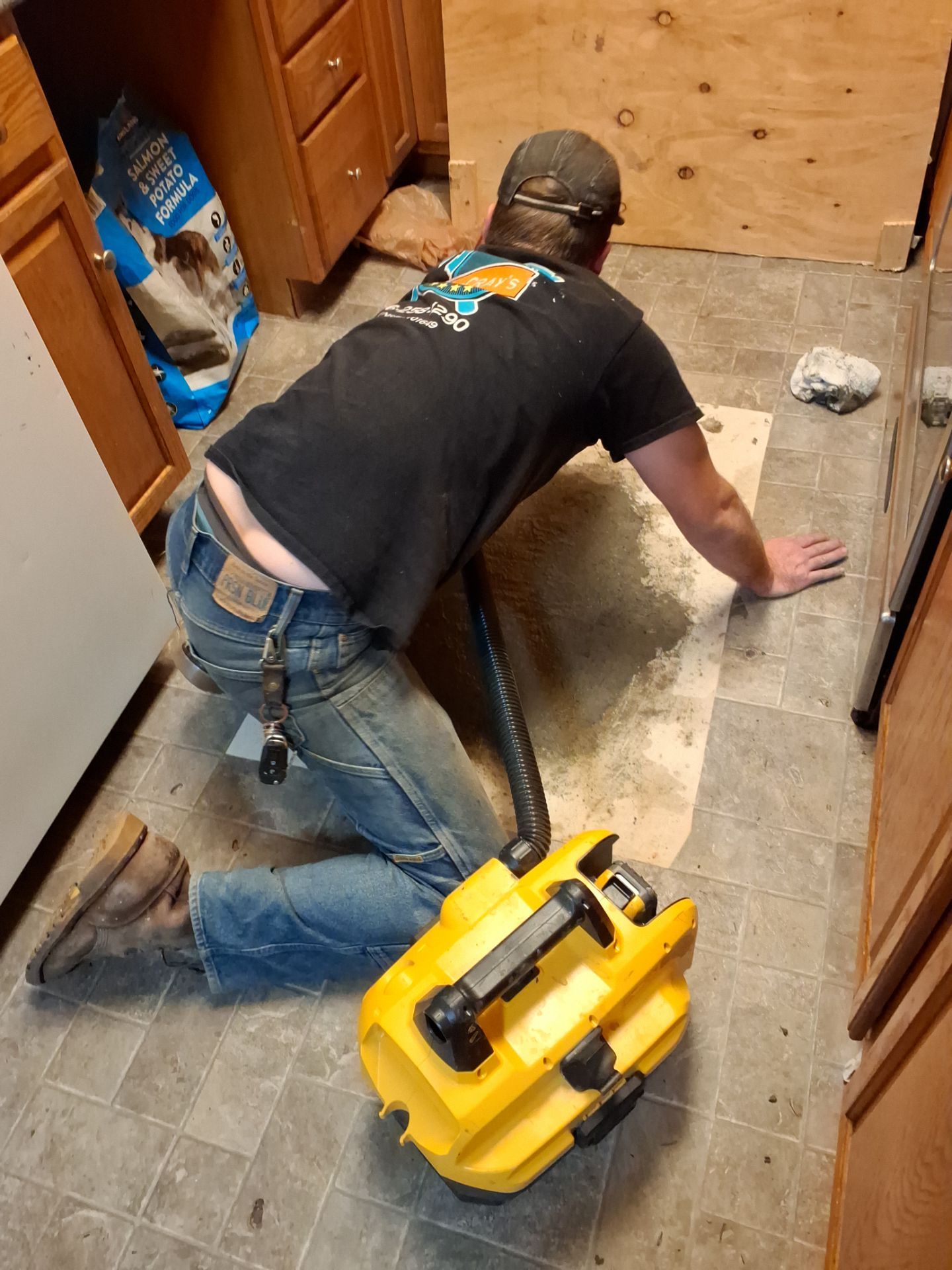A Hidden Waterline Break Under the Kitchen Floor by McCray's Handyman, Inc.
