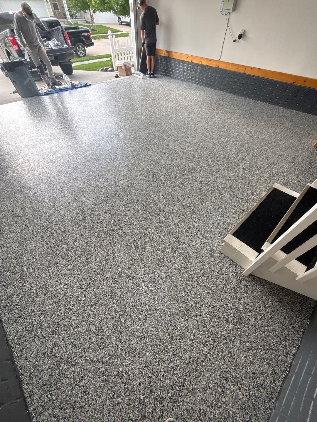 Brashed Gray by Granite Garage Floors
