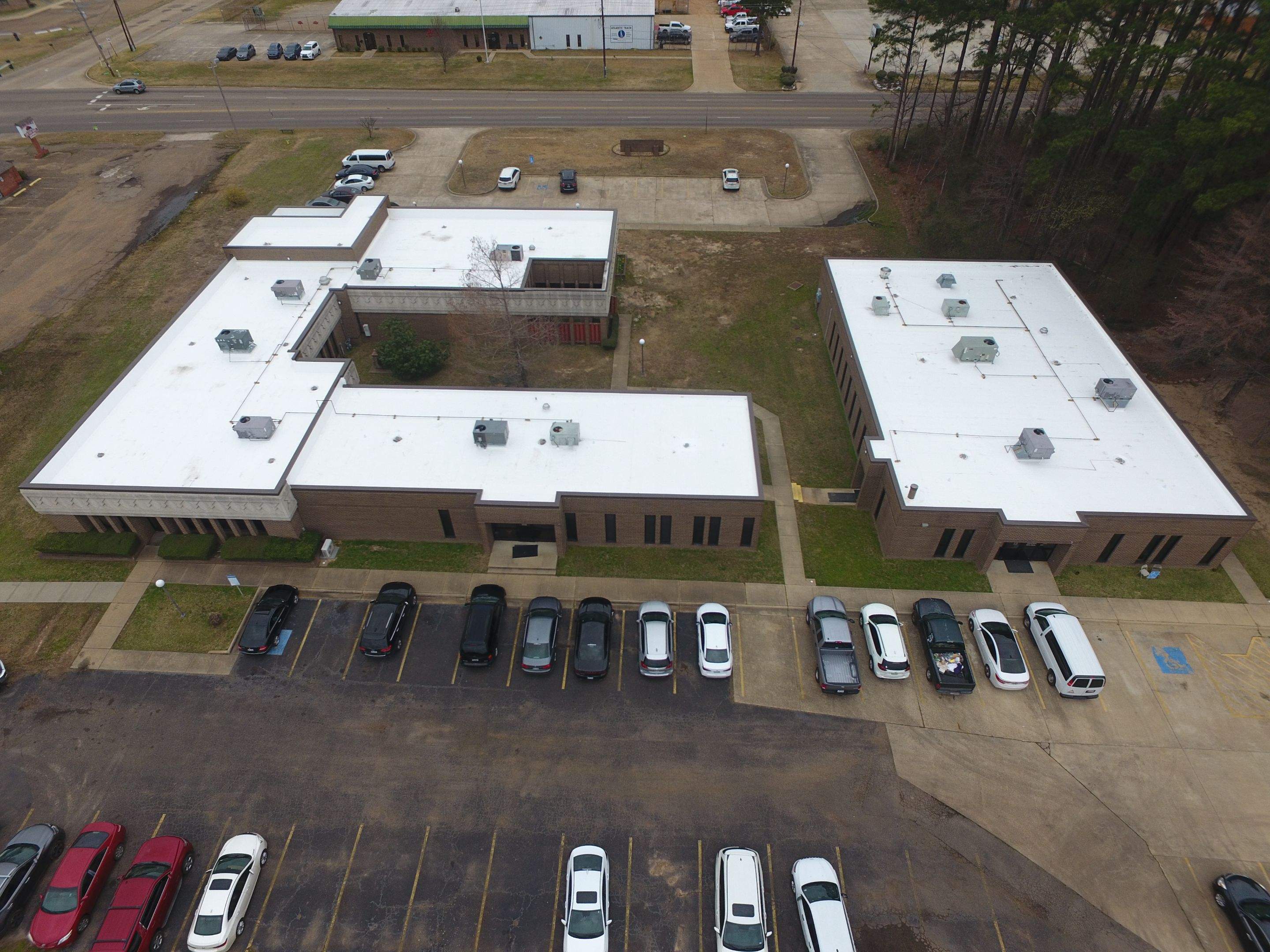Commercial Roofing Installation using 50 mil PVC by Hostetler Roofing