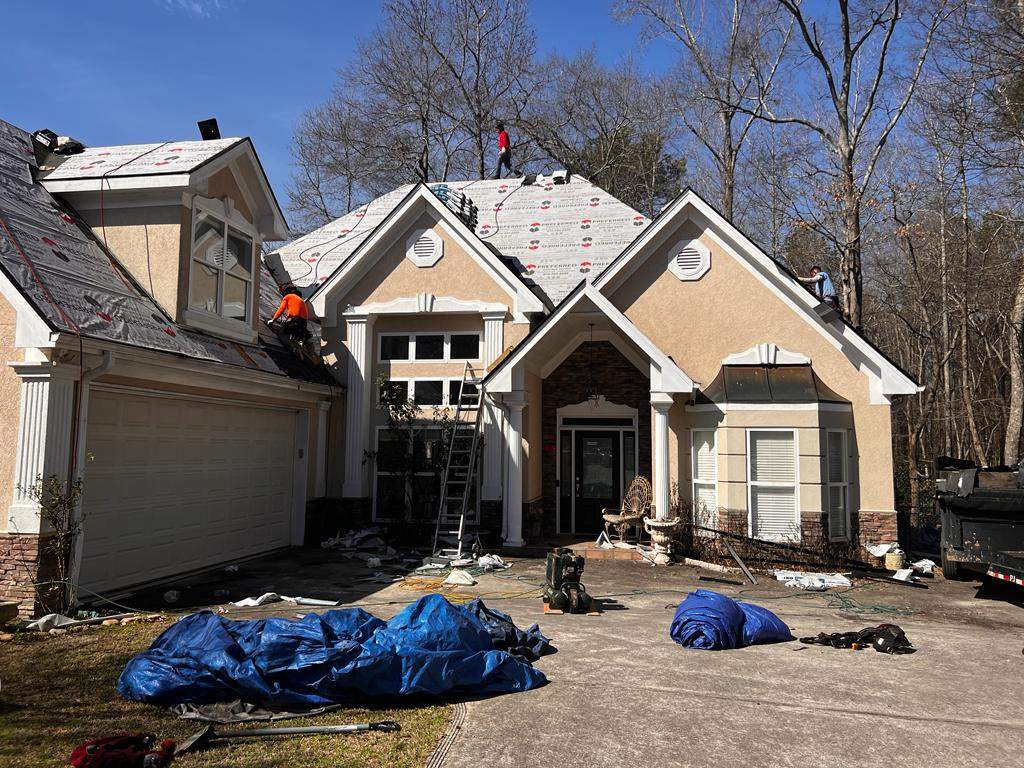 Reroof paid for by the insurance company. by Galian Roofing LLC