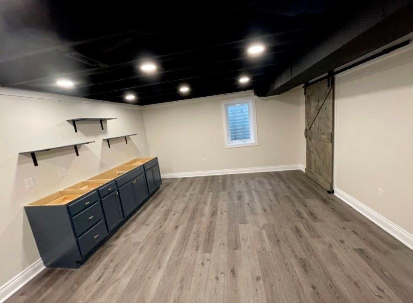 Full Basement Finishing by Greenspring Construction Services