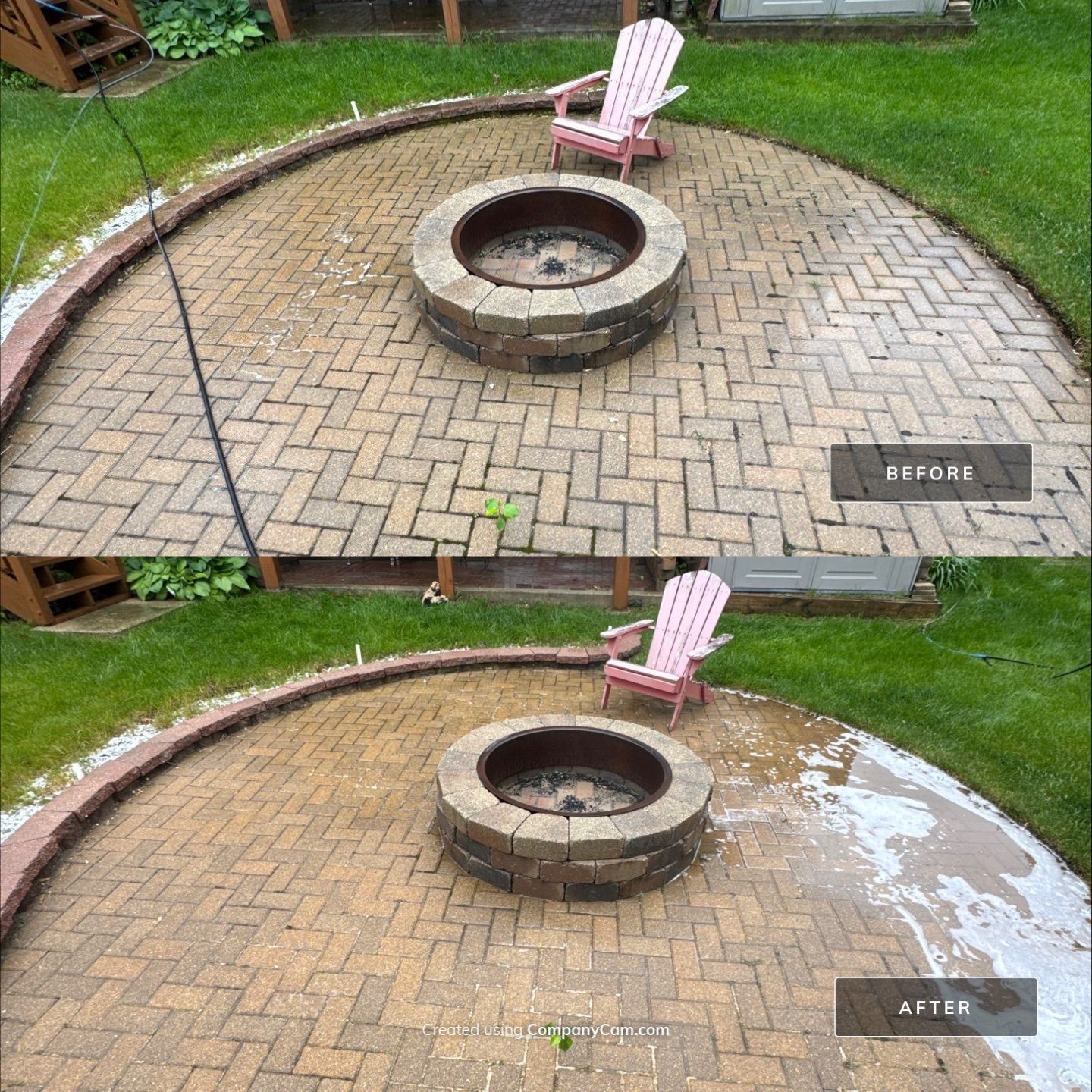 Project in Island Lake by Simmons Power & Soft Washing