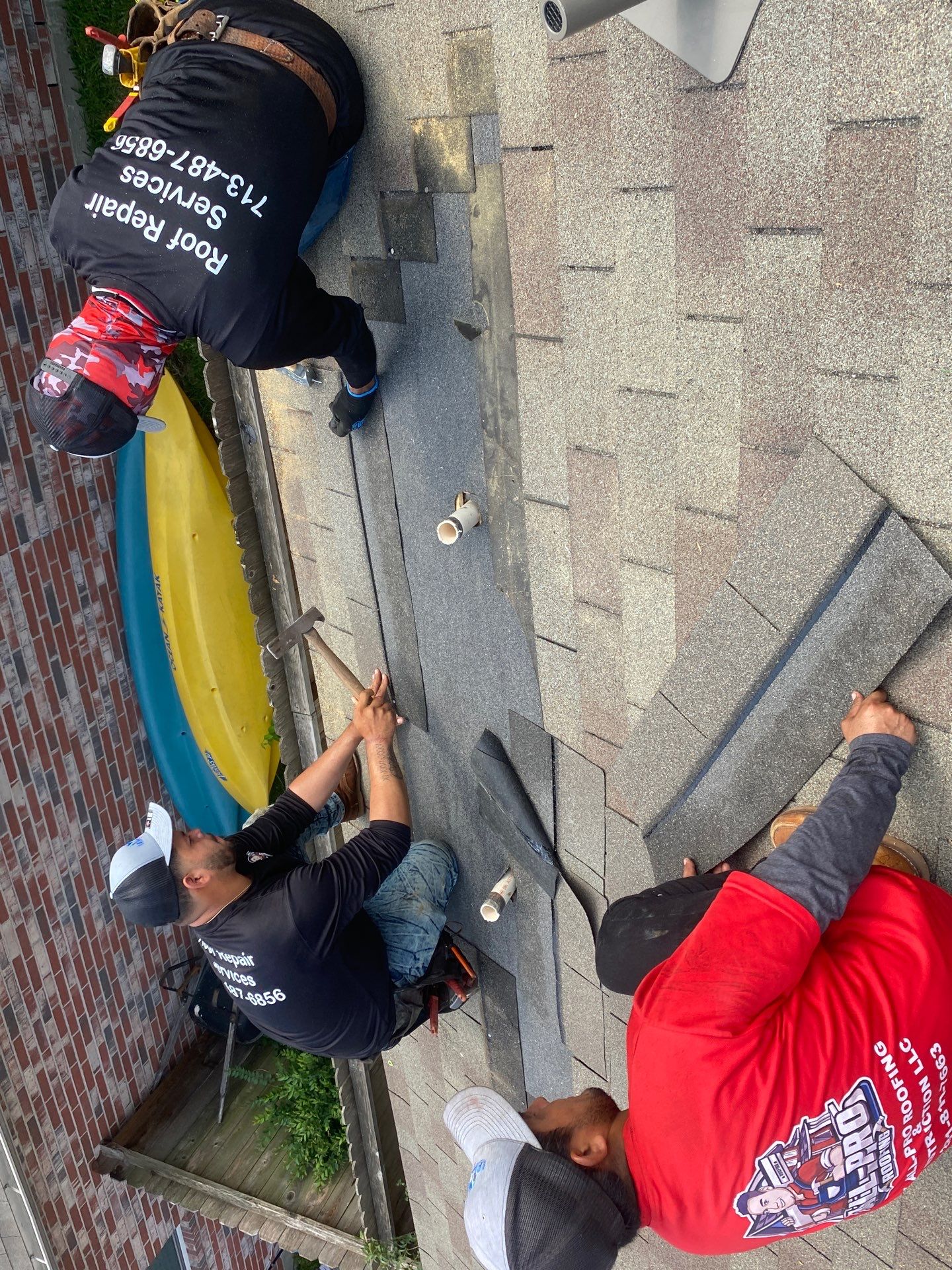 Hail Damage using Owen's Corning Duration (Lifetime) Shingles by Roof Repair Company
