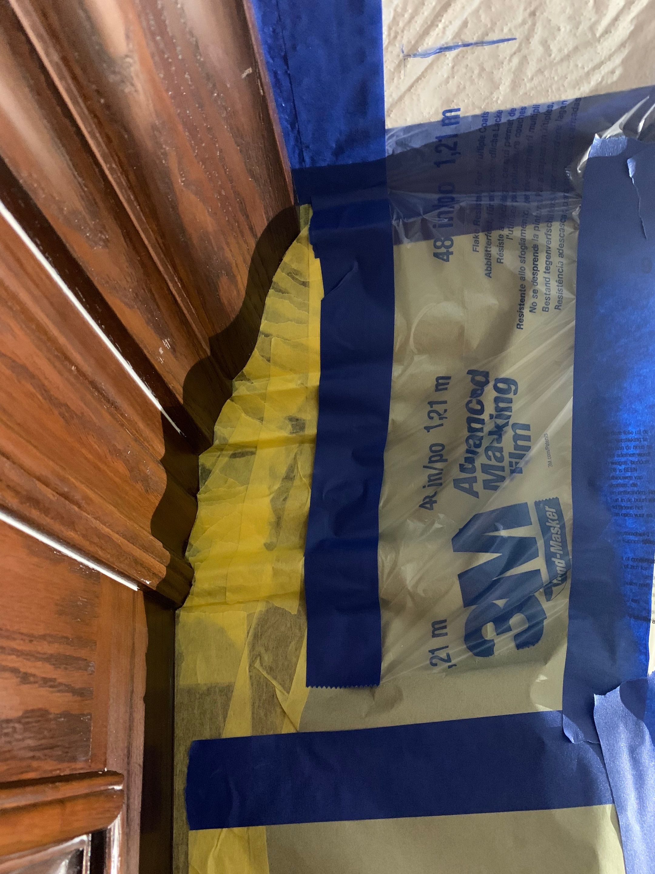 Fireplace/Mantle and Painting Stenciled Walls by Empire Painting Services, LLC