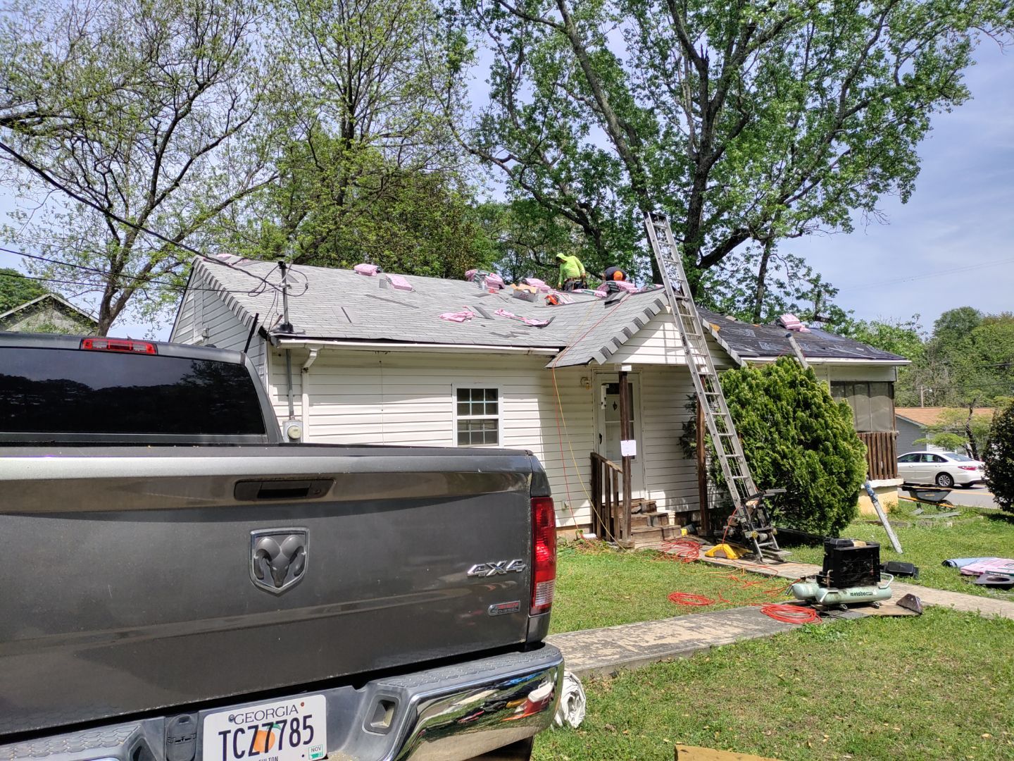 Residential Roofing Installation using Owens Corning by Inspector Roofing and Restoration