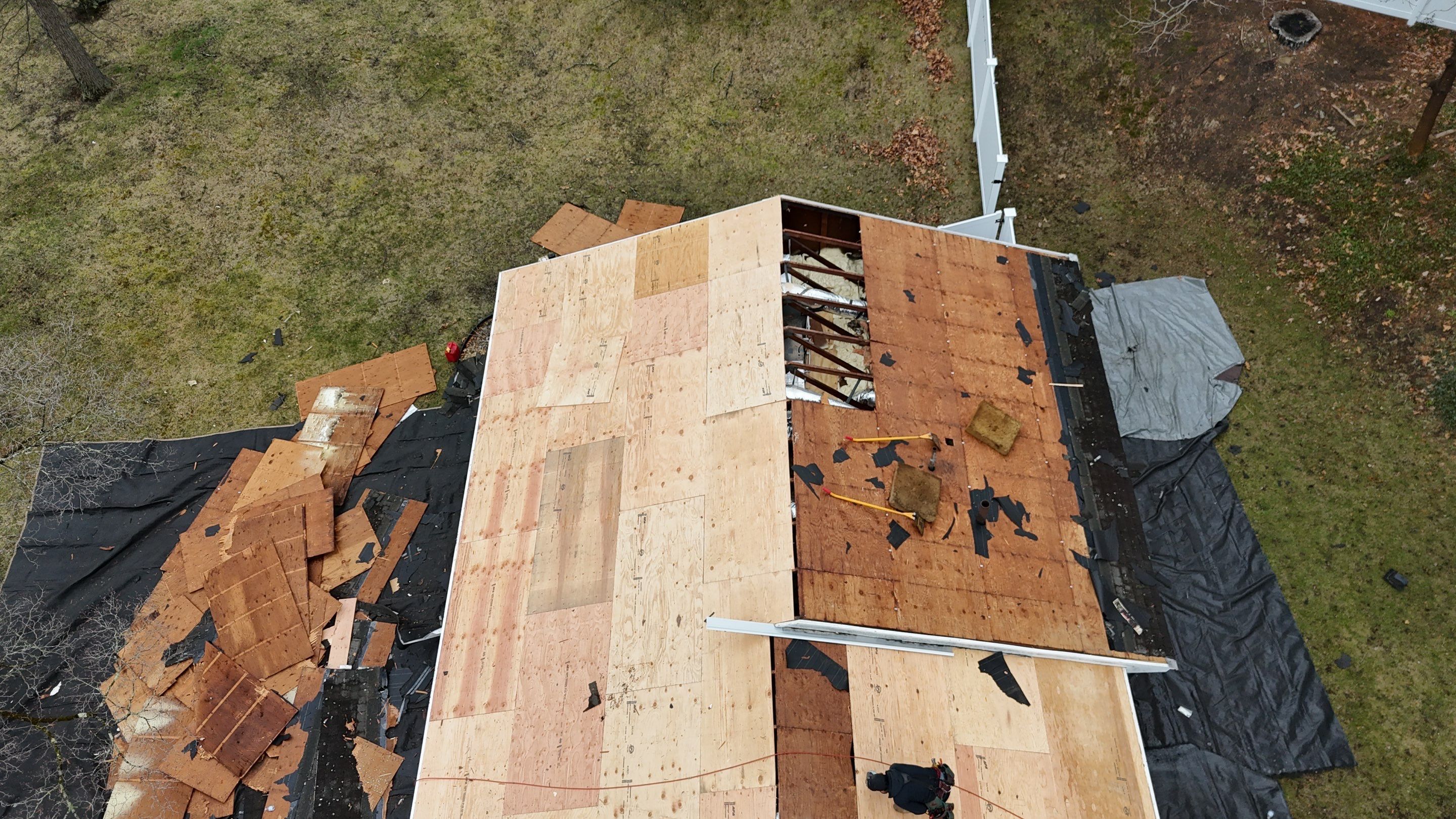 .Full Roof Replacement, Plywood Decking & EPDM System in Peabody by Mighty Dog Roofing of Greater Middlesex County