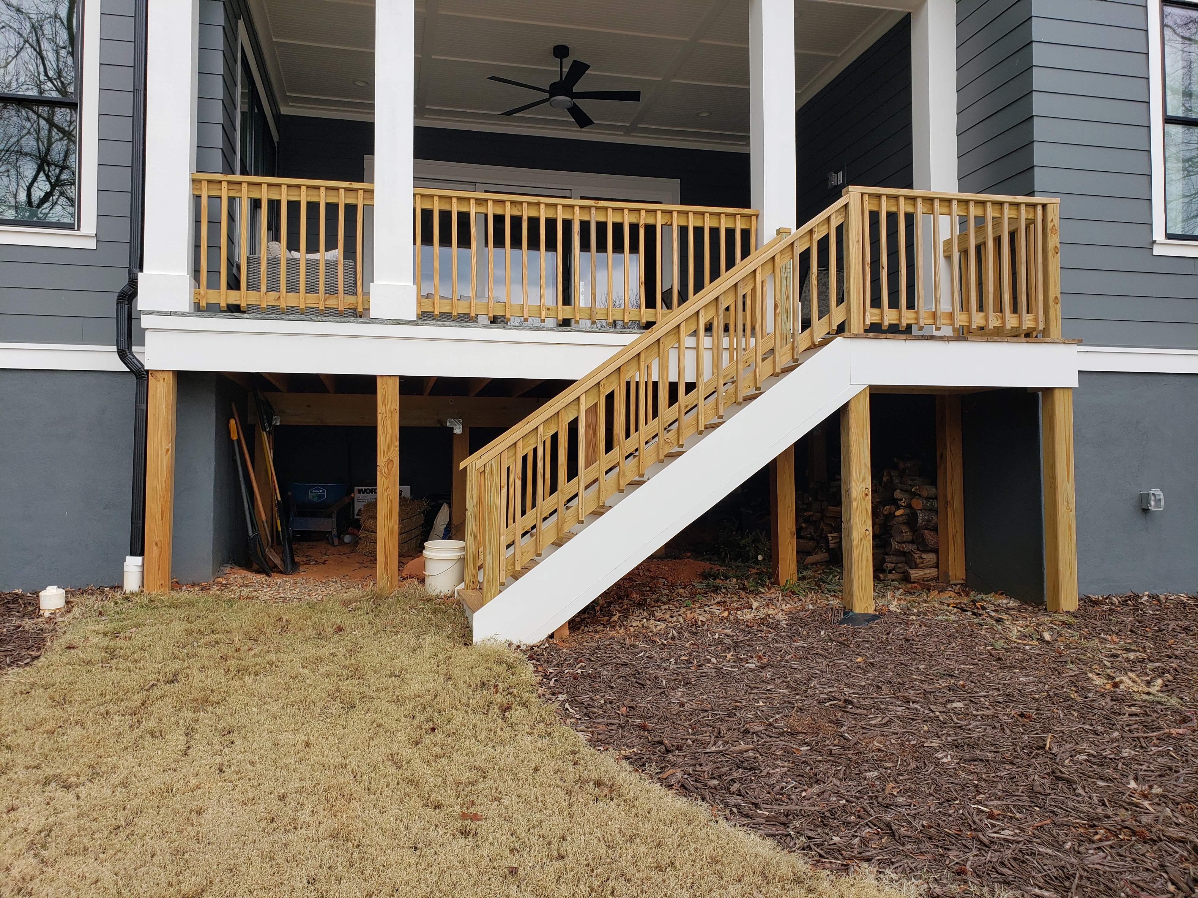 Deck Expansion w/ Cable Railing by A Step Above Handy LLC 