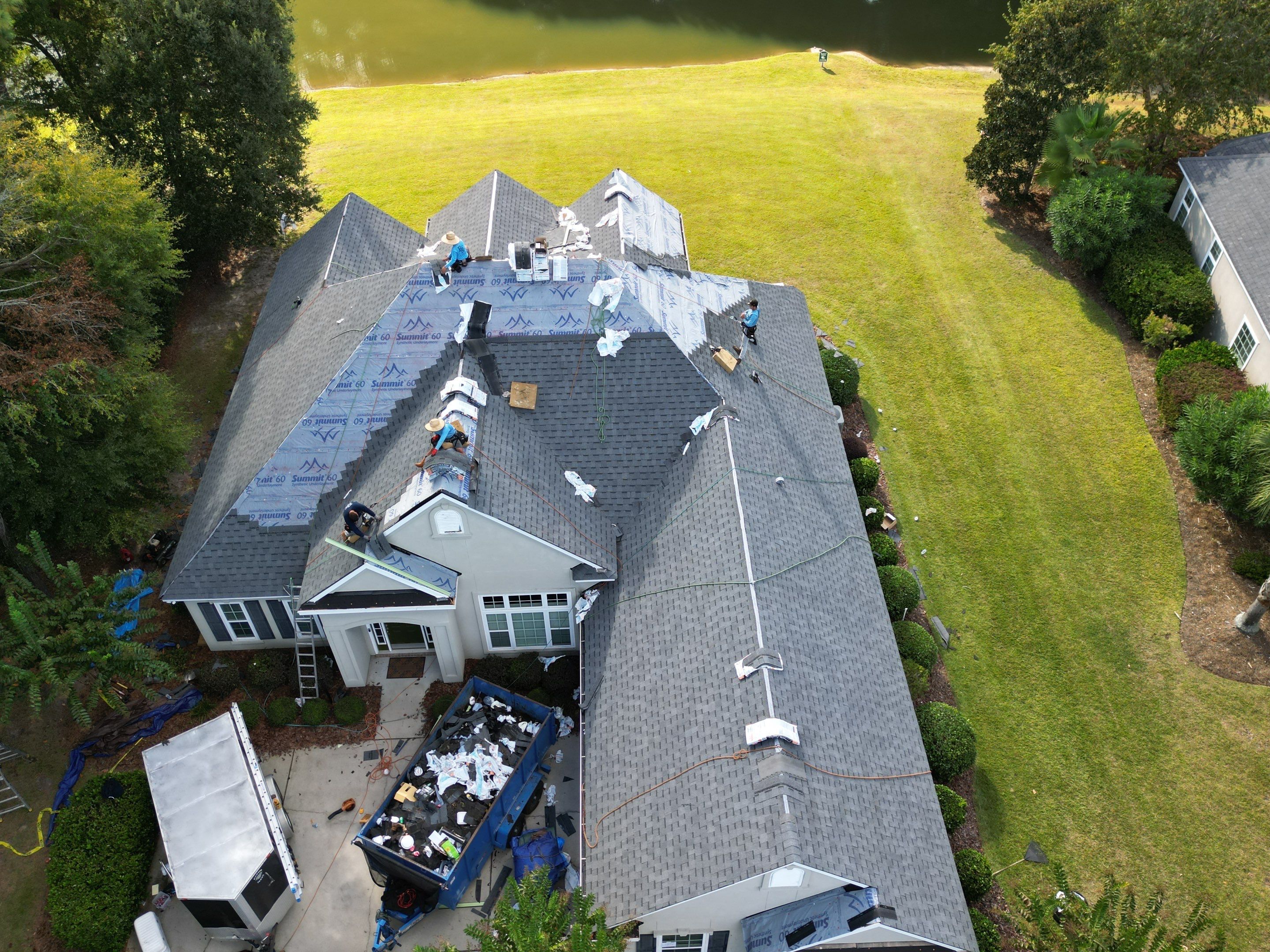 Residential Roofing Installation using Atlas Pinnacle Pristine Pewter by Talya Roofing