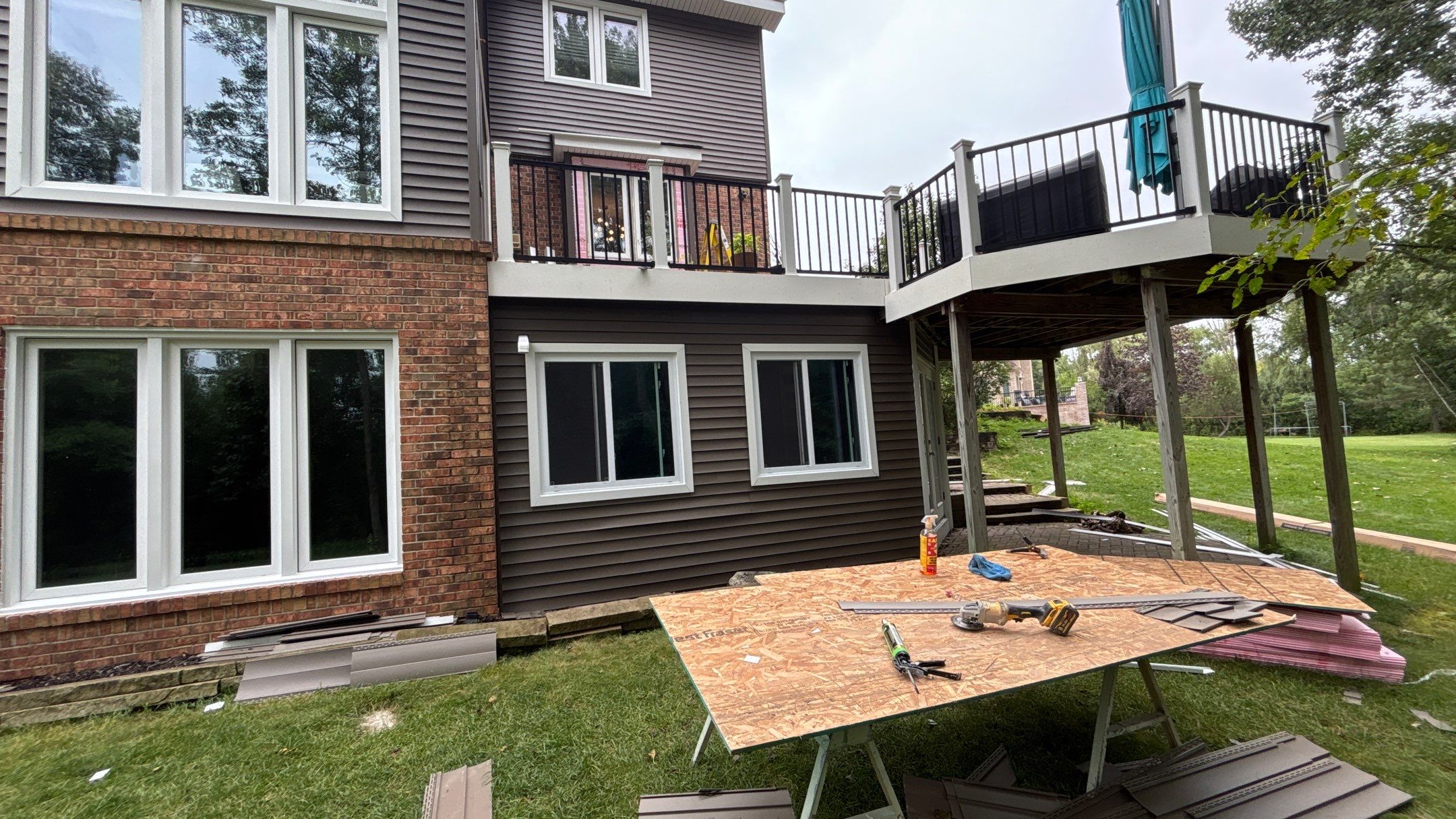 Siding Replacement using Alside Odyssey D4" Flagship Brown by 180 Contractors