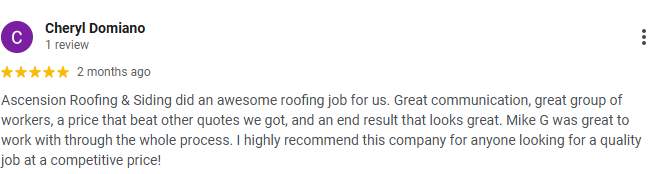 Roof Replacement  by Ascension Roofing & Siding