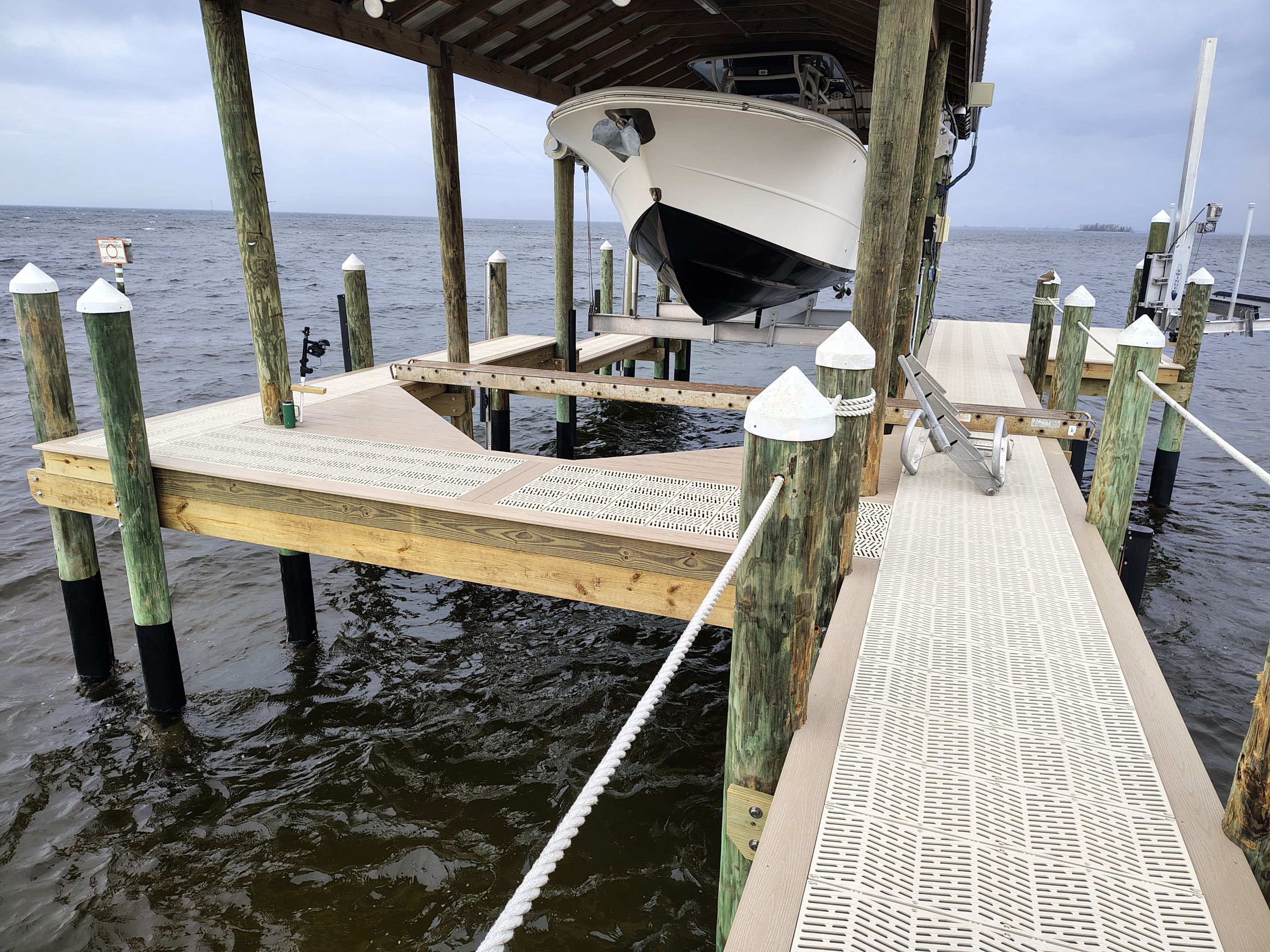 Dock Repair using Sure Step Decking  by Elite Marine Dock & Seawall