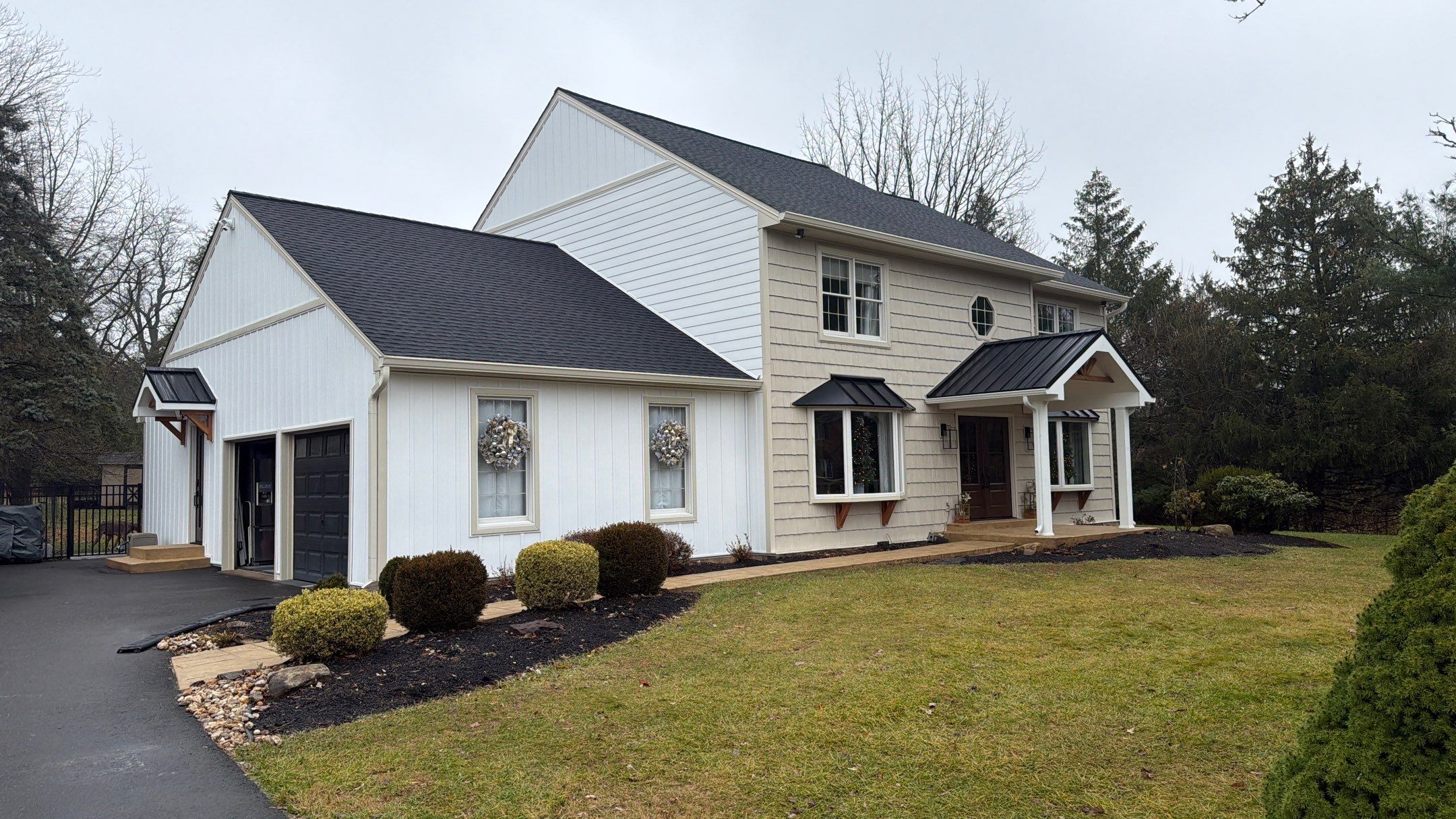 Full Exterior Renovation with GAF Roofing System in North Wales by North Star Roofing