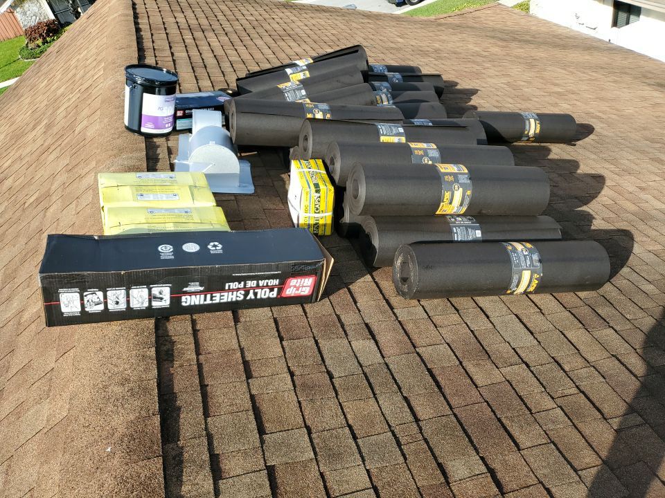 Residential Roofing Installation using 1" Nail strip metal roof by BLUES BROTHERS ROOFING