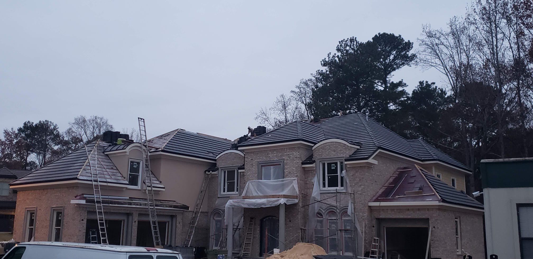 Residential Roof Replacement using Vermont Slate by Mosaic Roofing Company