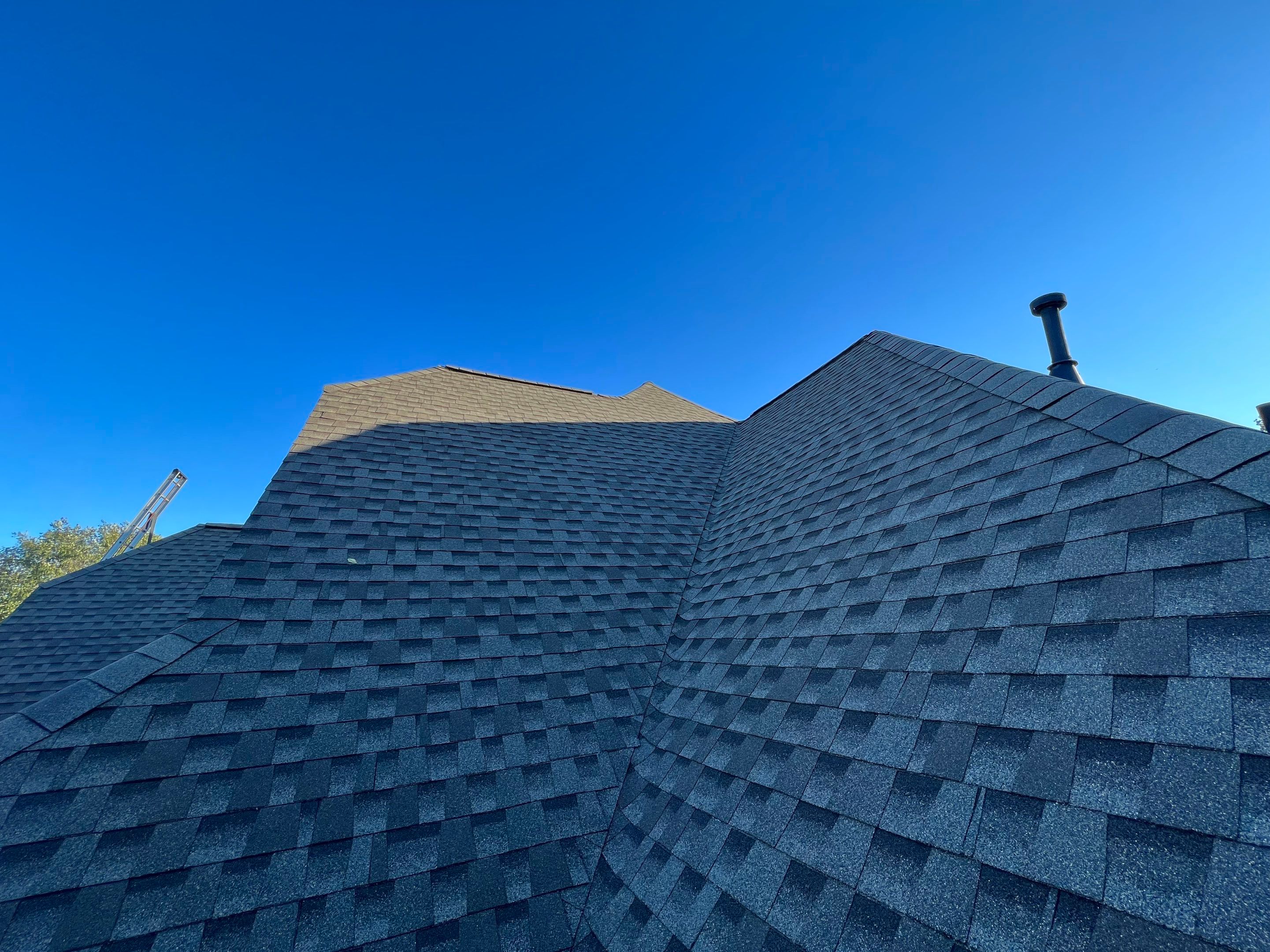 Residential Roofing Installation using GAF Timberline HD Weathered wood by Georgia Roof Advisors