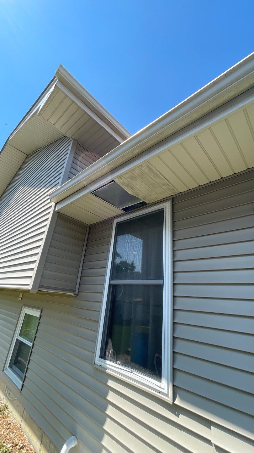Roof, siding and gutter replacement by hail and wind damage by Just Brilliant Restoration JBR