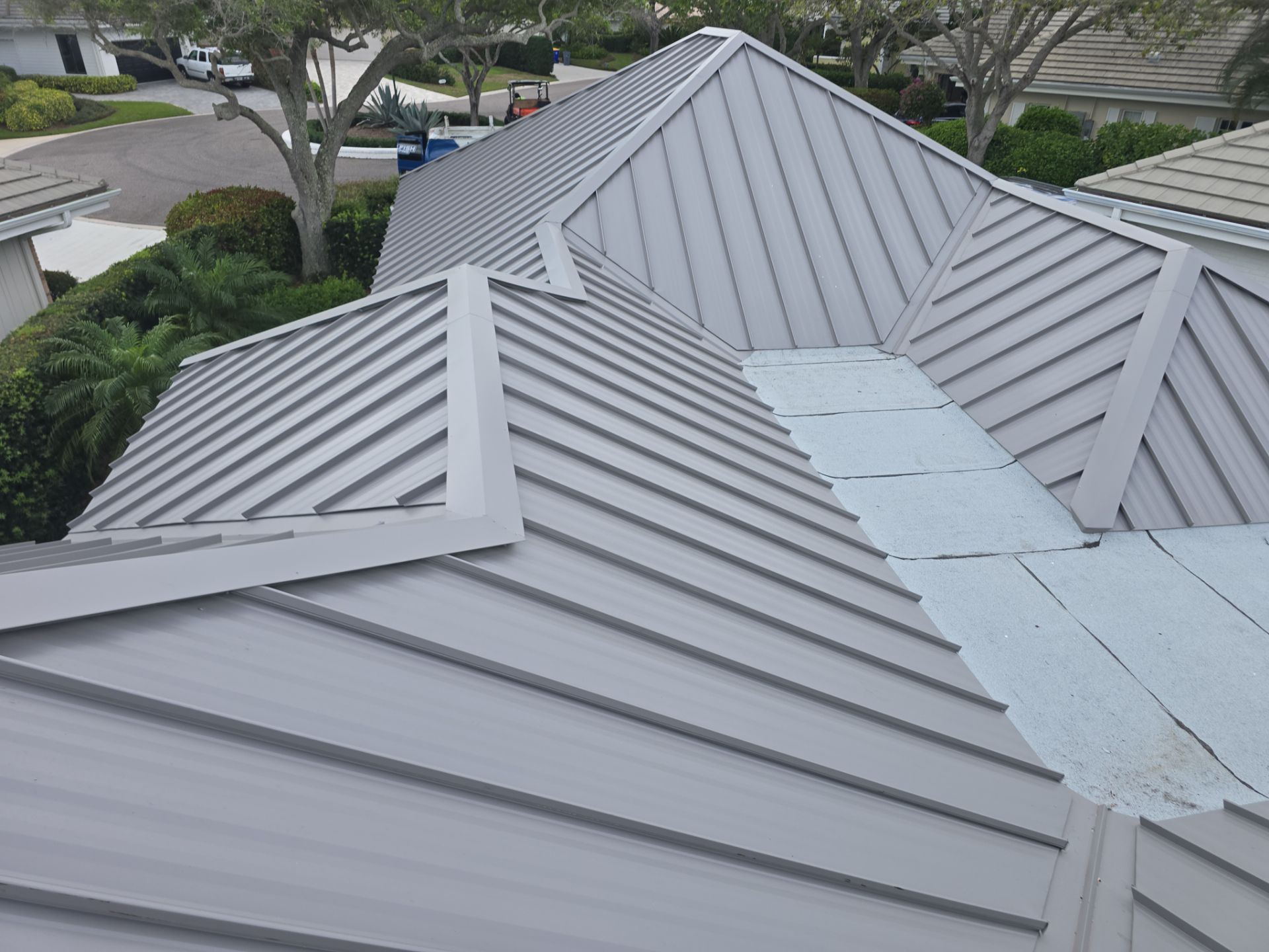 Kynar (Color Coated) 1.5" Standing Seam Metal Roof Installation by Sailfish Roofing