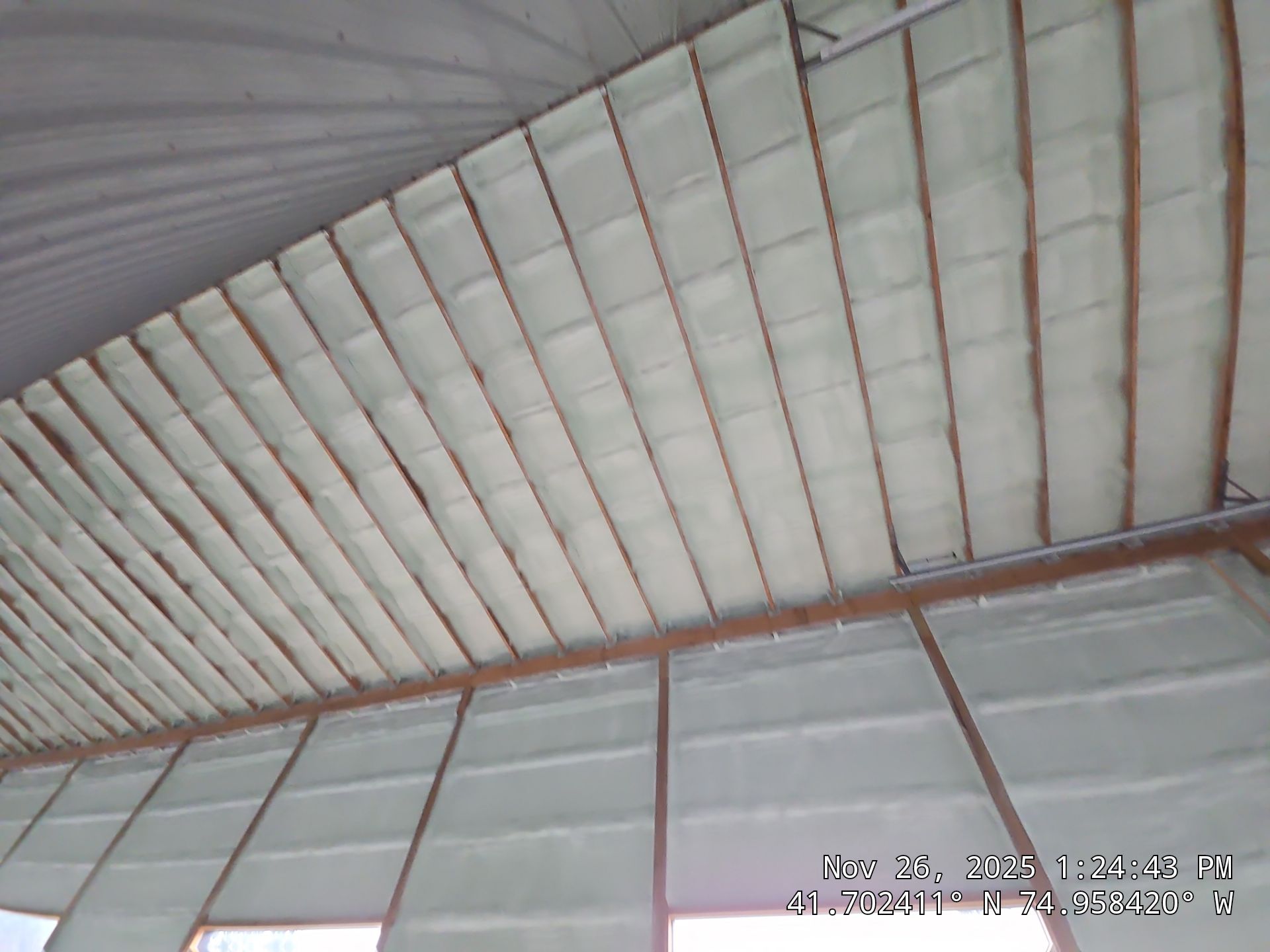Exterior Walls using Closed-Cell Spray Foam by NYS Foam & Energy