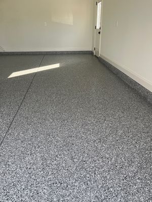 Garage Floor Coating using Wombat
