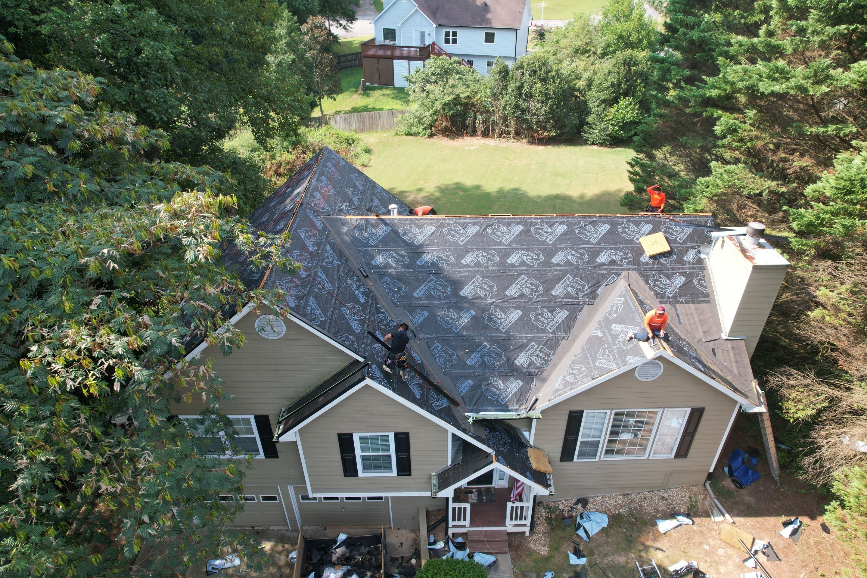 Residential Roof Replacement using Owens Corning Onyx Black by Inspector Roofing and Restoration
