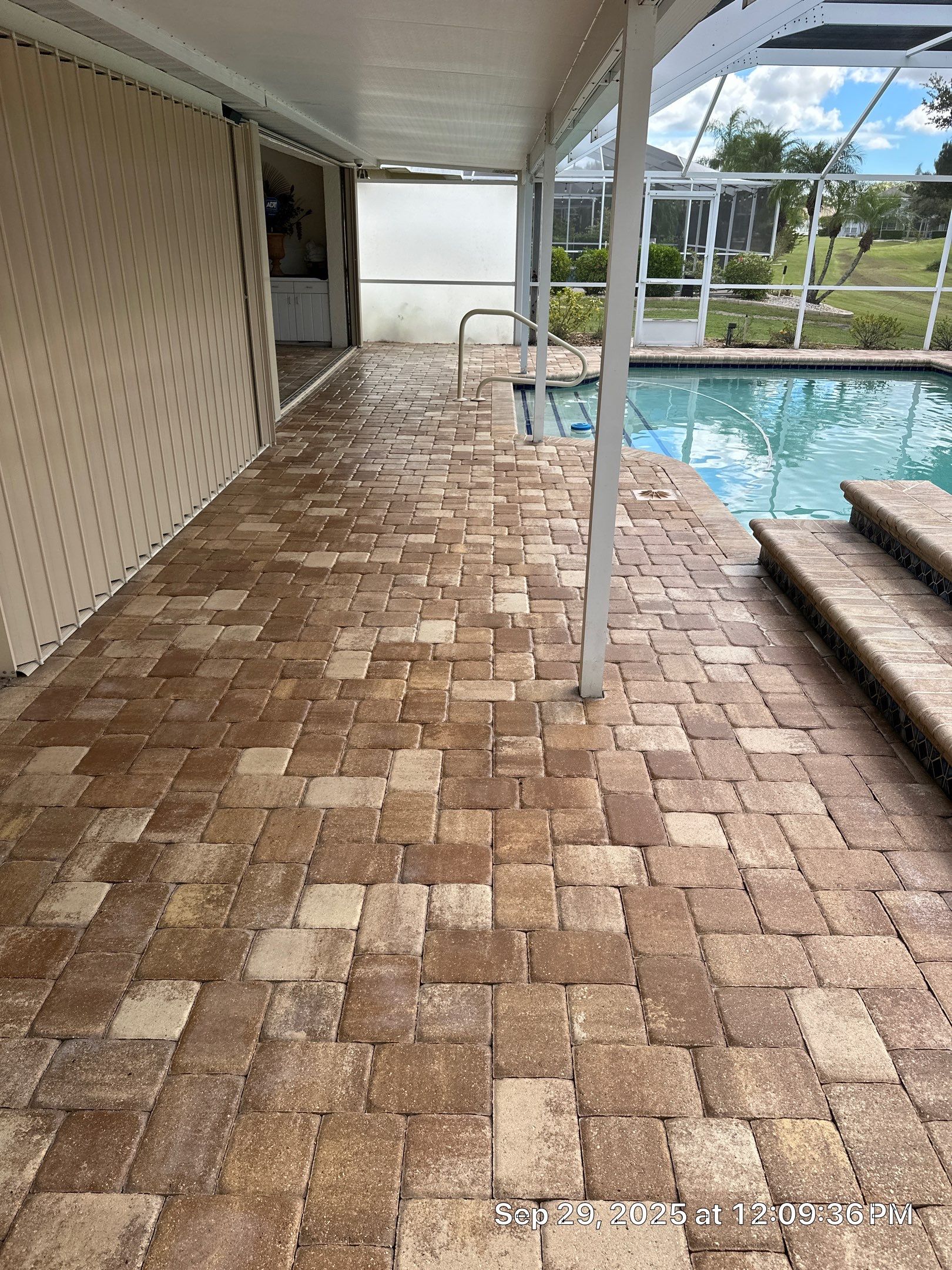 Sun City Center Paver Stripping and Sealing for Pool Deck by Supreme Paver Experts