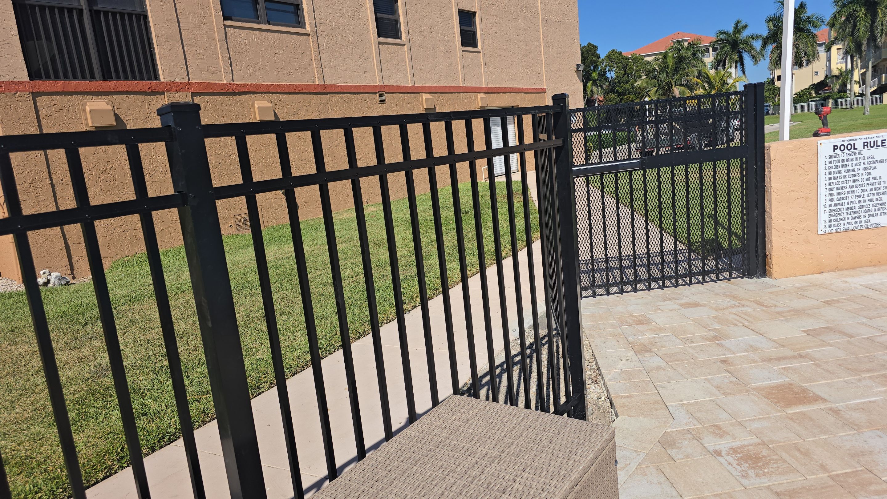 Community Pool Fence in Cape Coral by True Fence LLC