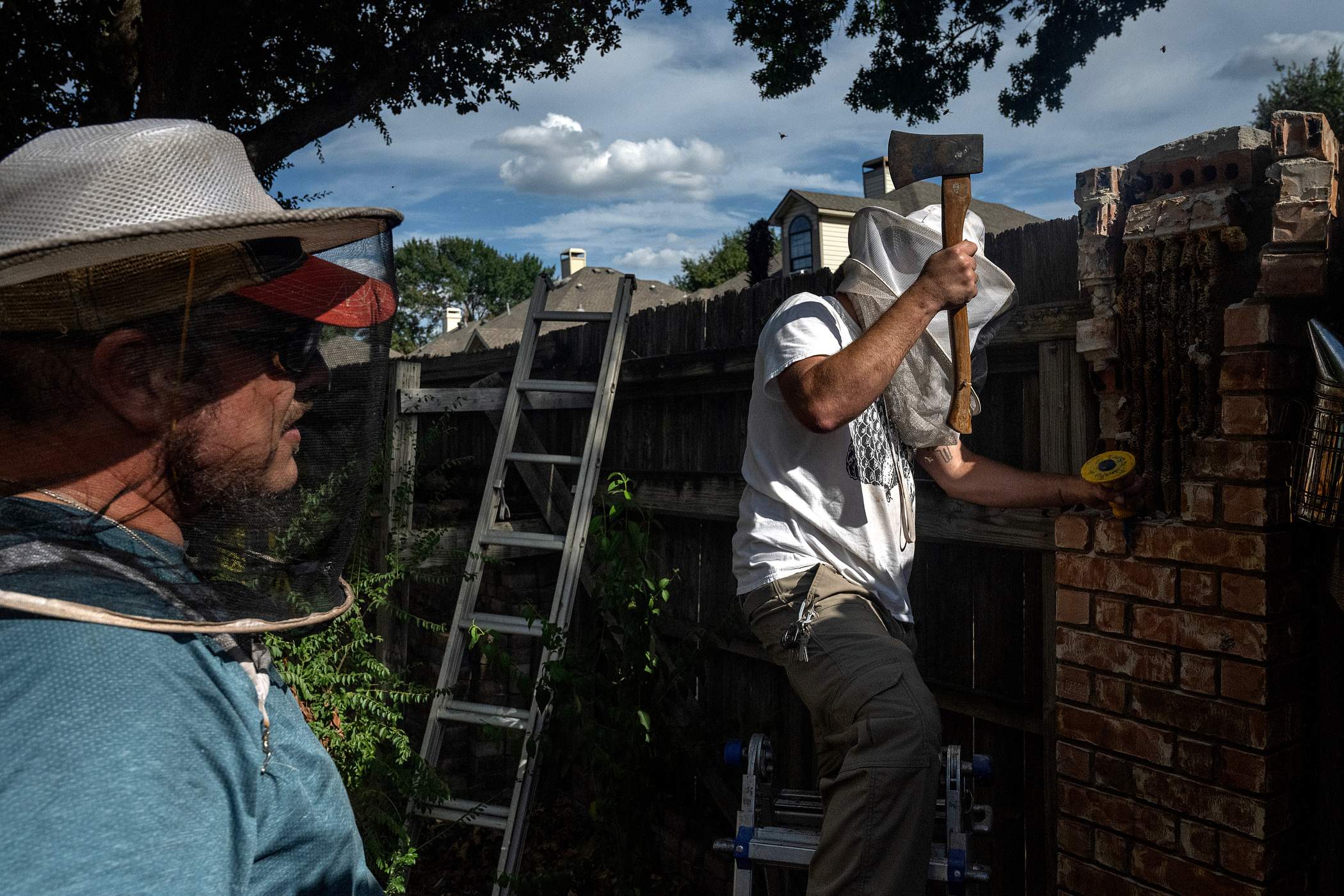 Brick Column by Rockwall Honey Bee Company