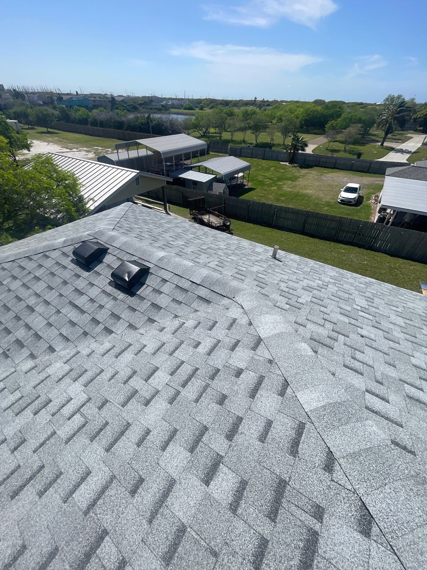 Residential Roofing Installation using IKO Cambridge Dual Gray by Lighthouse Roofing