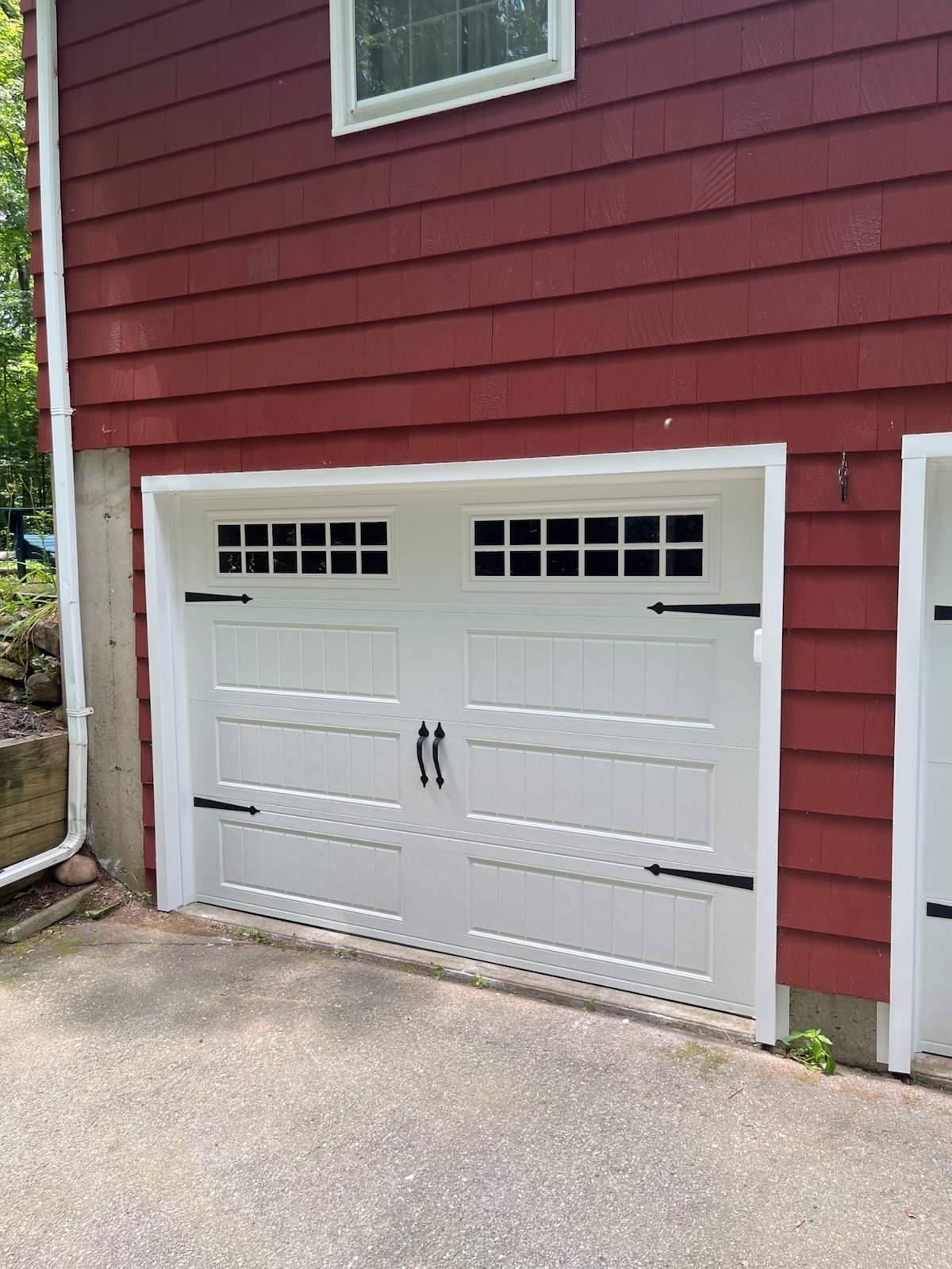 Stylish Amarr Designer Choice Garage Door Installation by DiGiorgi Roofing and Siding Inc