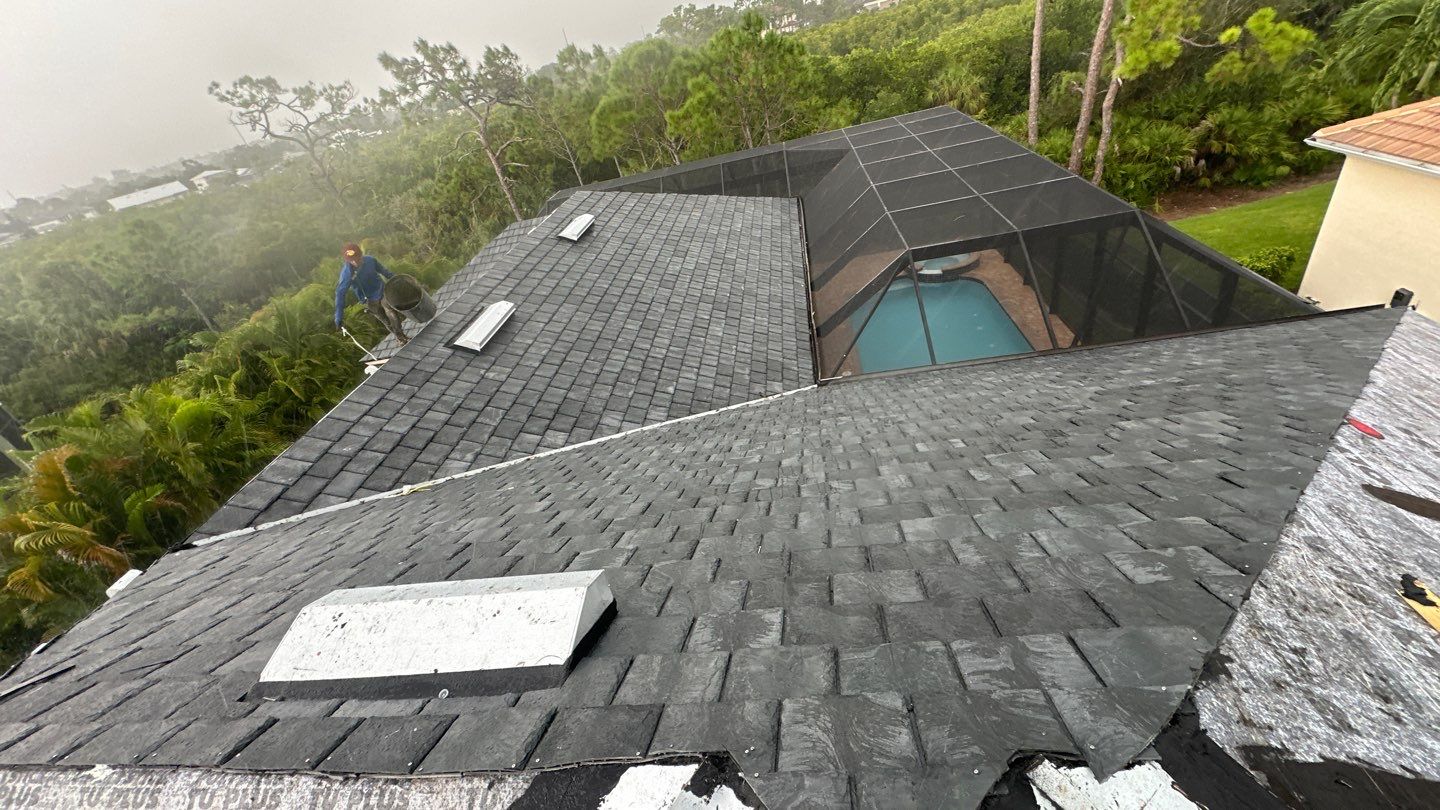 Residential Roofing Installation using Brava Slate Tile in Estero, Florida by International Roofing