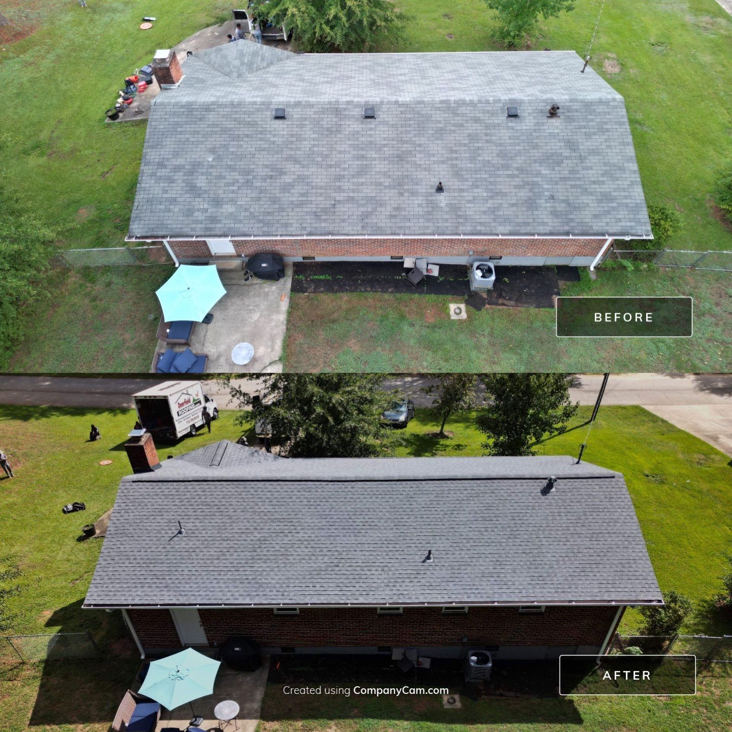 Roof replacement and Gutters Guards Installation  by Deerfield Roofing LLC