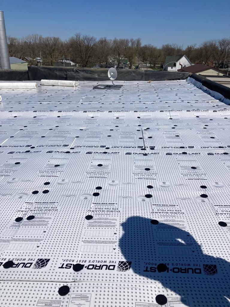 Roof Recover on a downtown building in Lake City  by Grell Roofing, LLC
