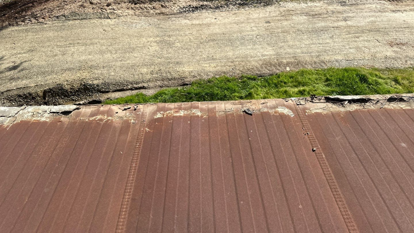 Foam and coatings on mobile home by Straight Edge Roofing Inc