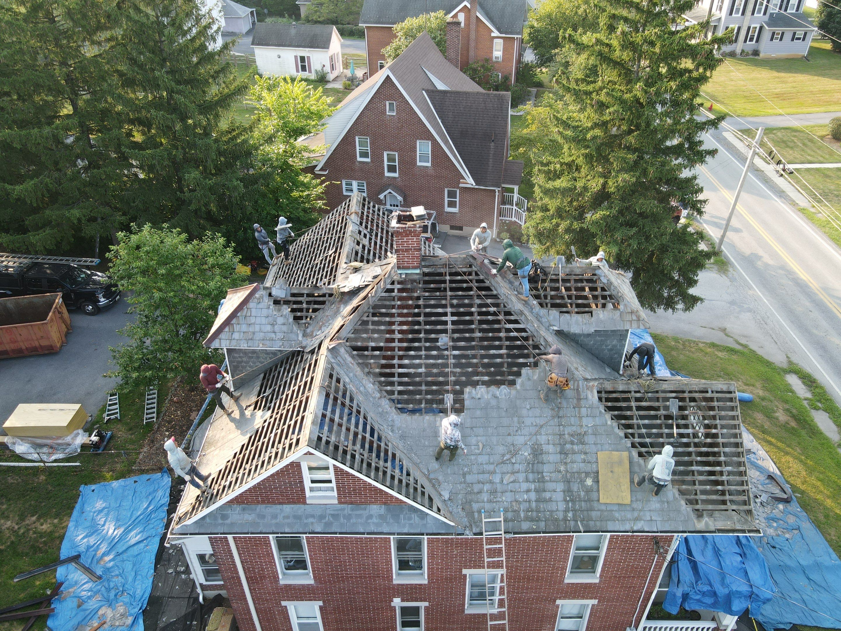 Slate Roof Removal  by Teflon Roofing