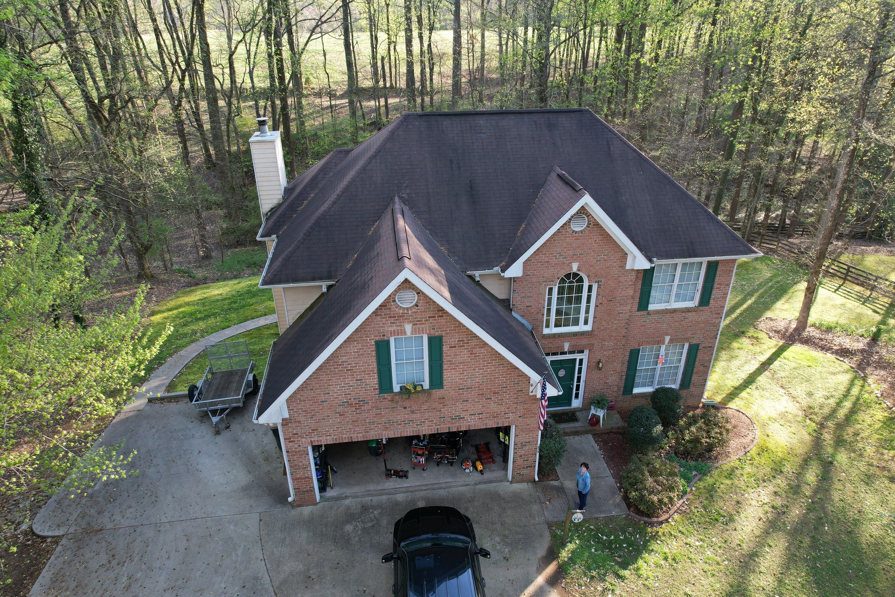 Residential Roofing Installation using Owens Corning Chateau Green  by Inspector Roofing and Restoration