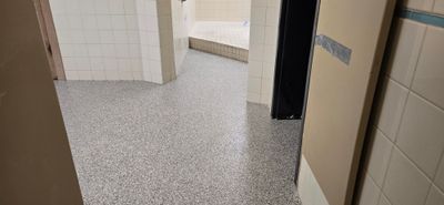 Gym Locker Room Upgrade Using Creekbed