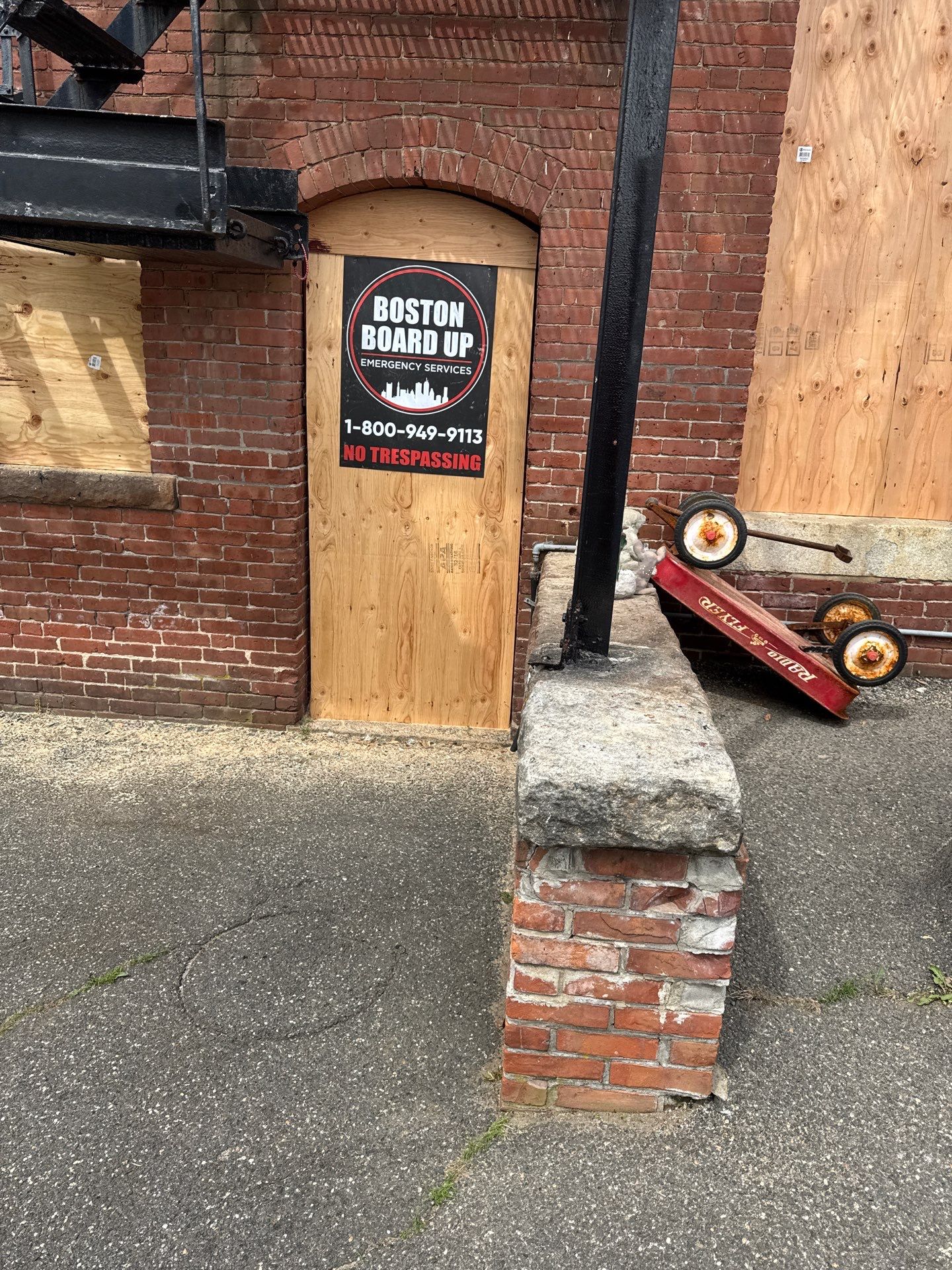 Emergency Board Up Services for Fire-Damaged Apartment Building in Ware by Boston Board Up
