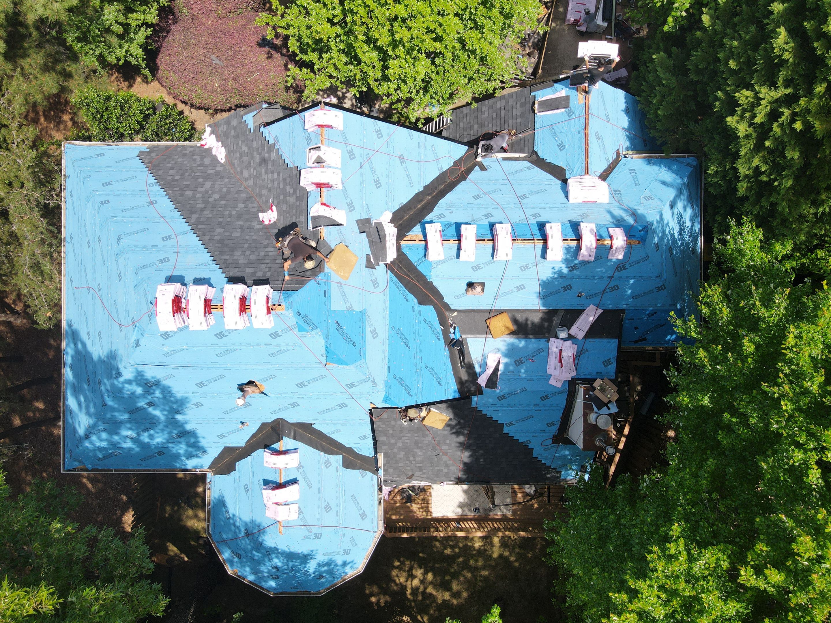 Residential Roofing Installation using Owens Corning by Inspector Roofing and Restoration