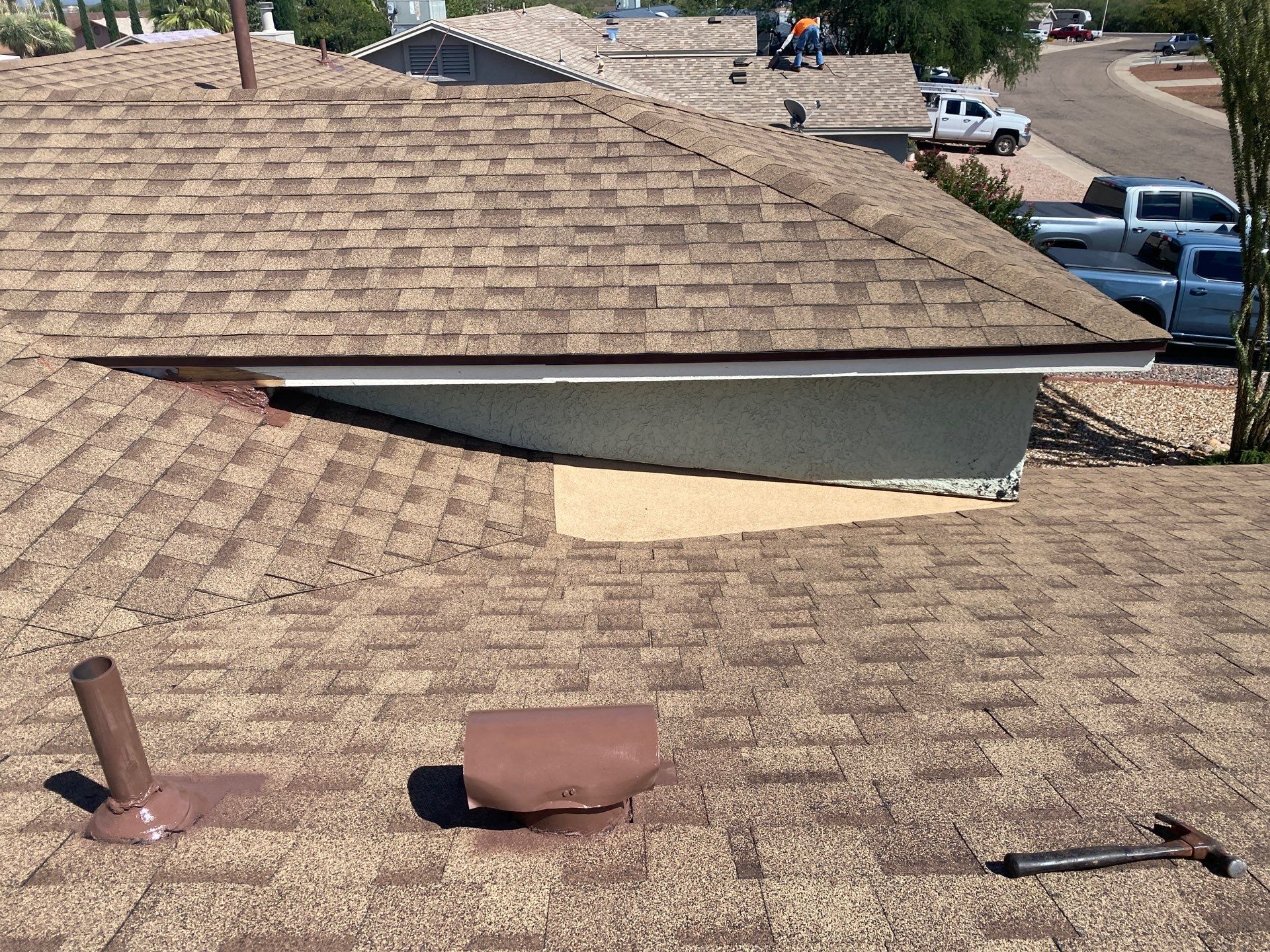 Desert Tan Shingles by Reimagine Roofing