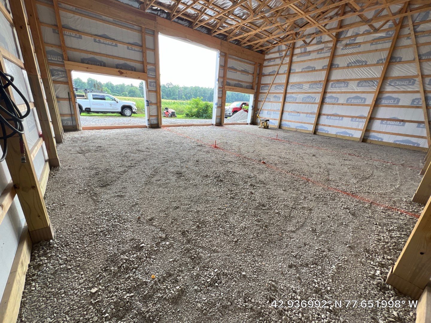 Pole barn floor  by NG Masonry & Construction LLC