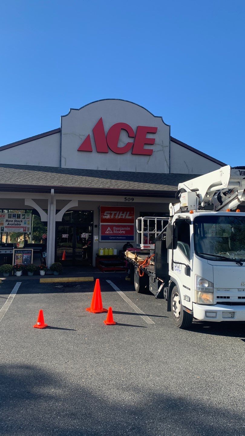 Flush Mount Channel Letters for Tavares Carter's Ace Hardware by SignCrafters