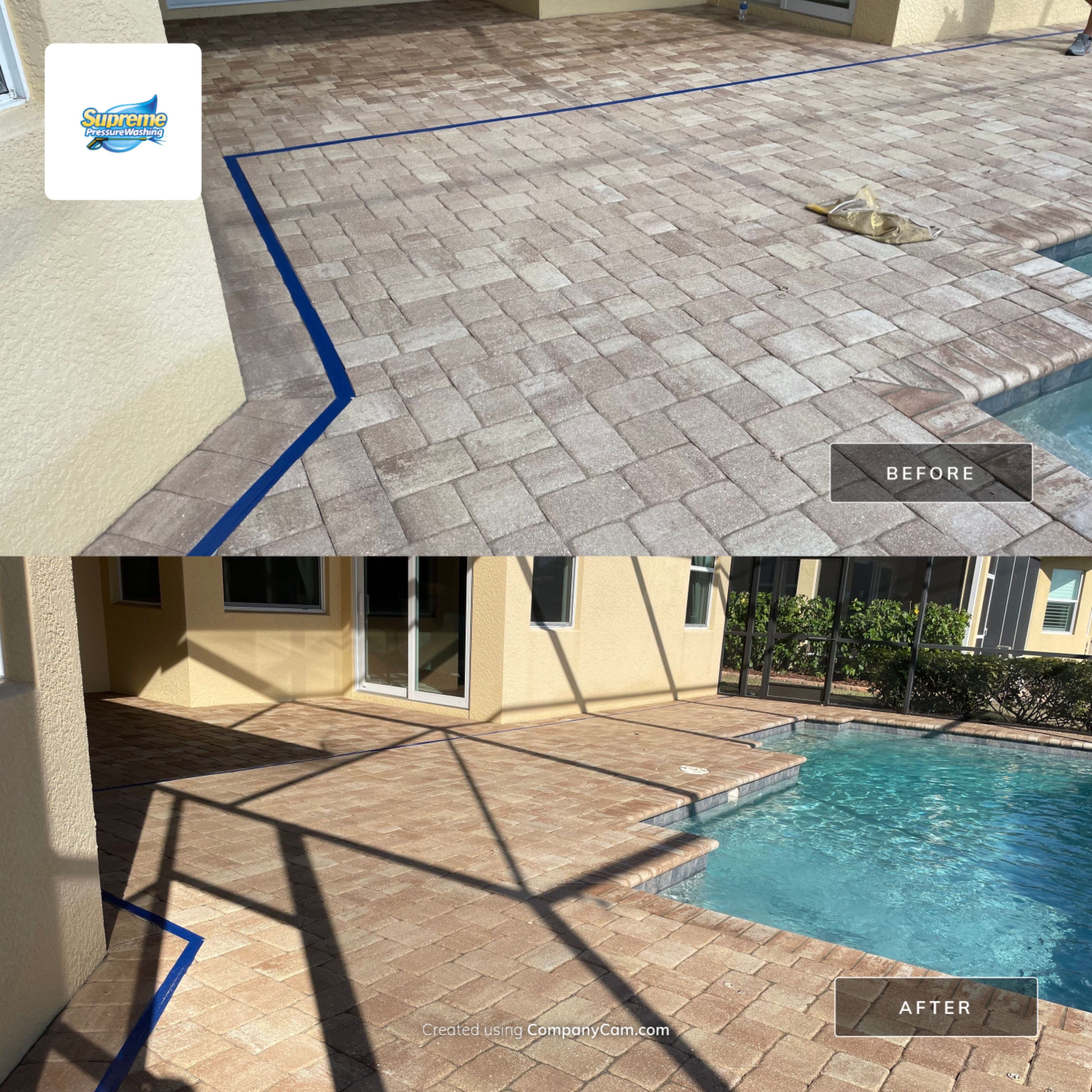 Paver Cleaning and Sealing in Sun City Center by Supreme Paver Experts