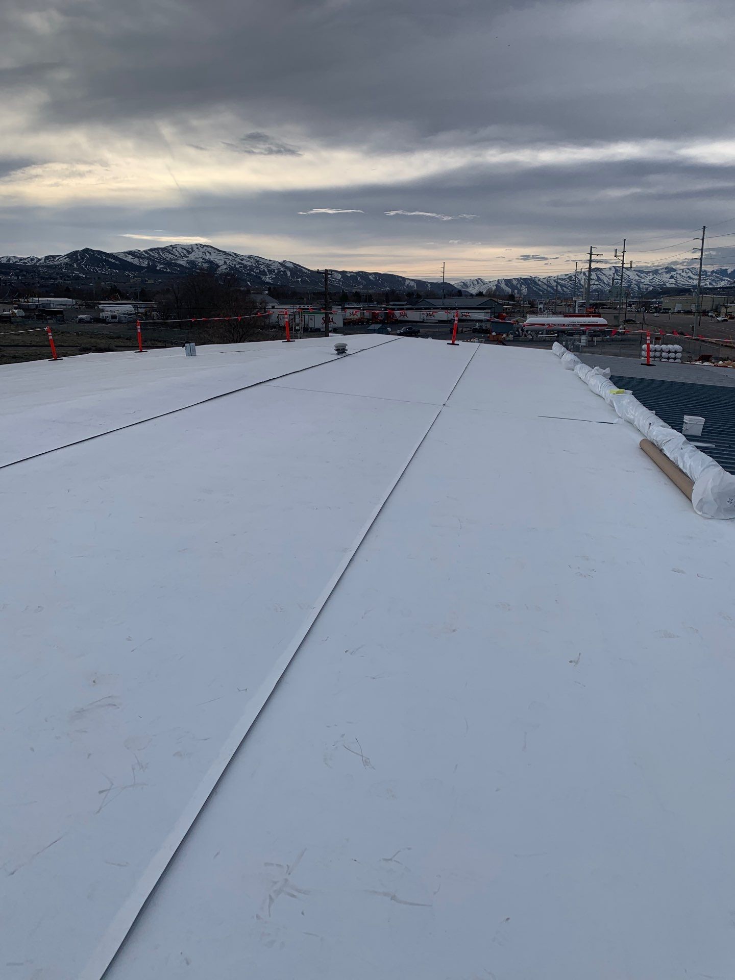 Commercial Roofing Installation using GAF TPO by All County Roofing Inc.