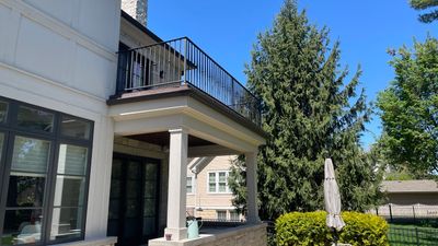 Completed gutter protection installation in Hinsdale, IL 60521